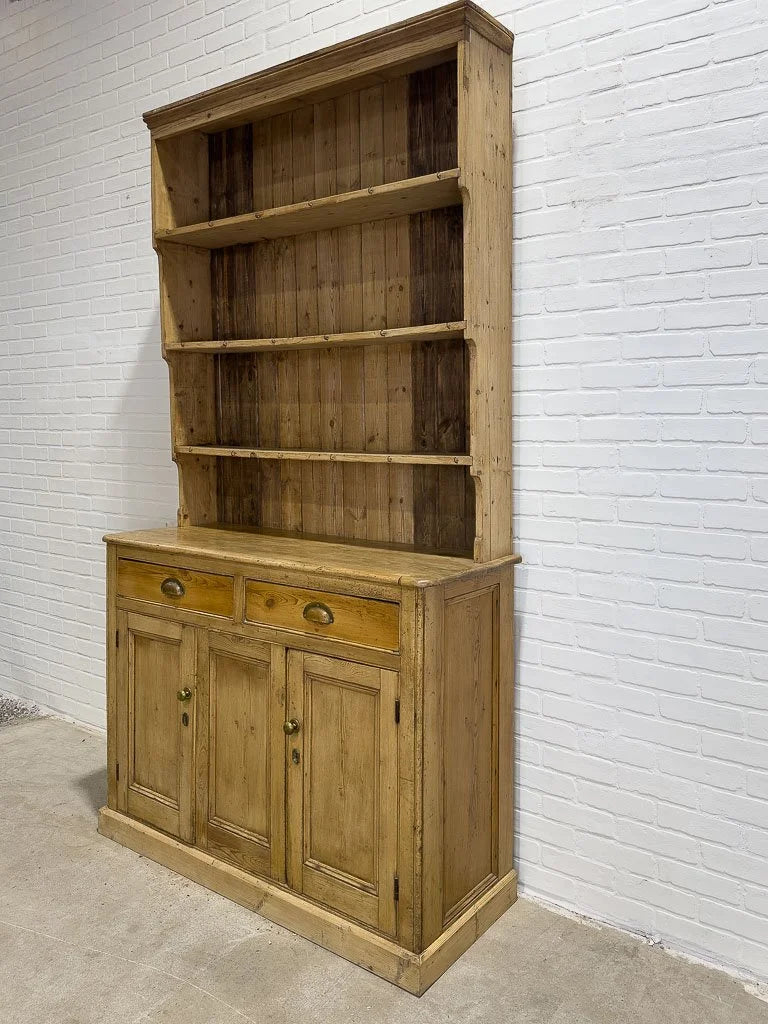 Rustic Victorian hutch with plate rack