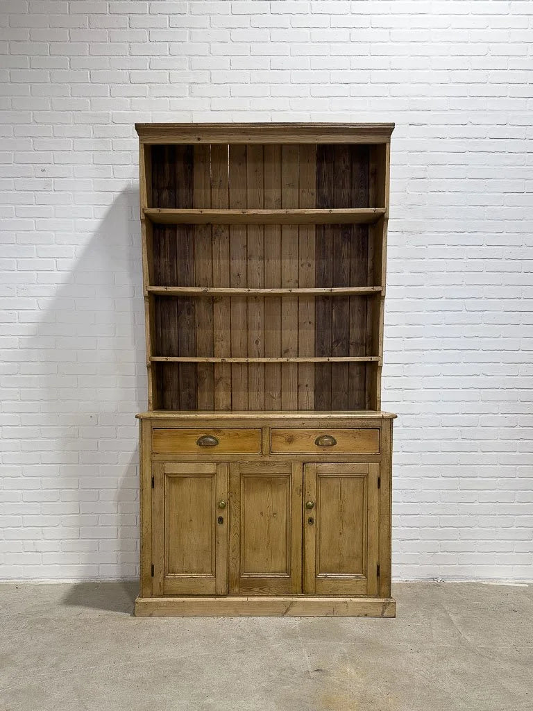 Rustic Victorian hutch with plate rack