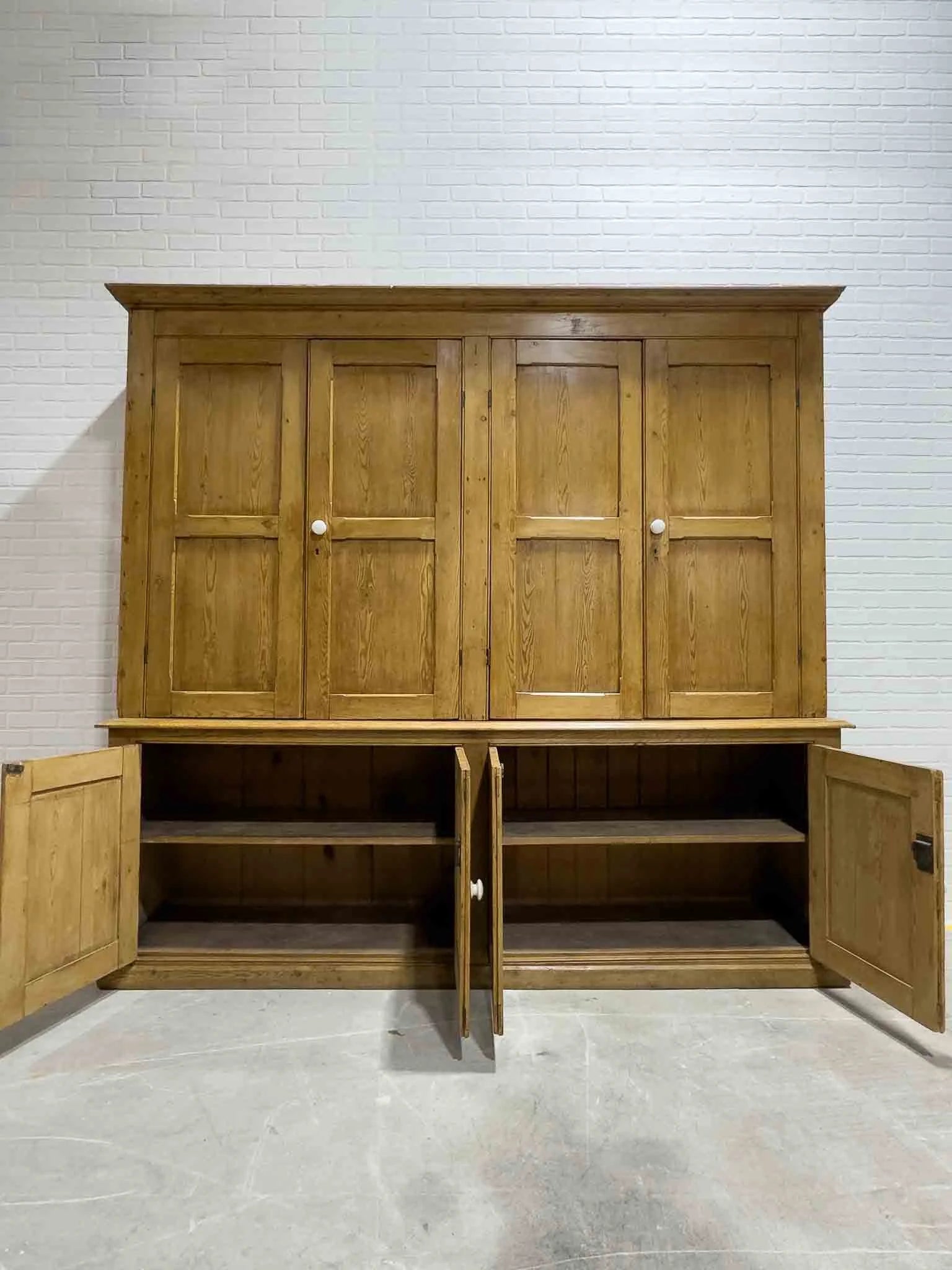 Antique English housekeepers cupboard