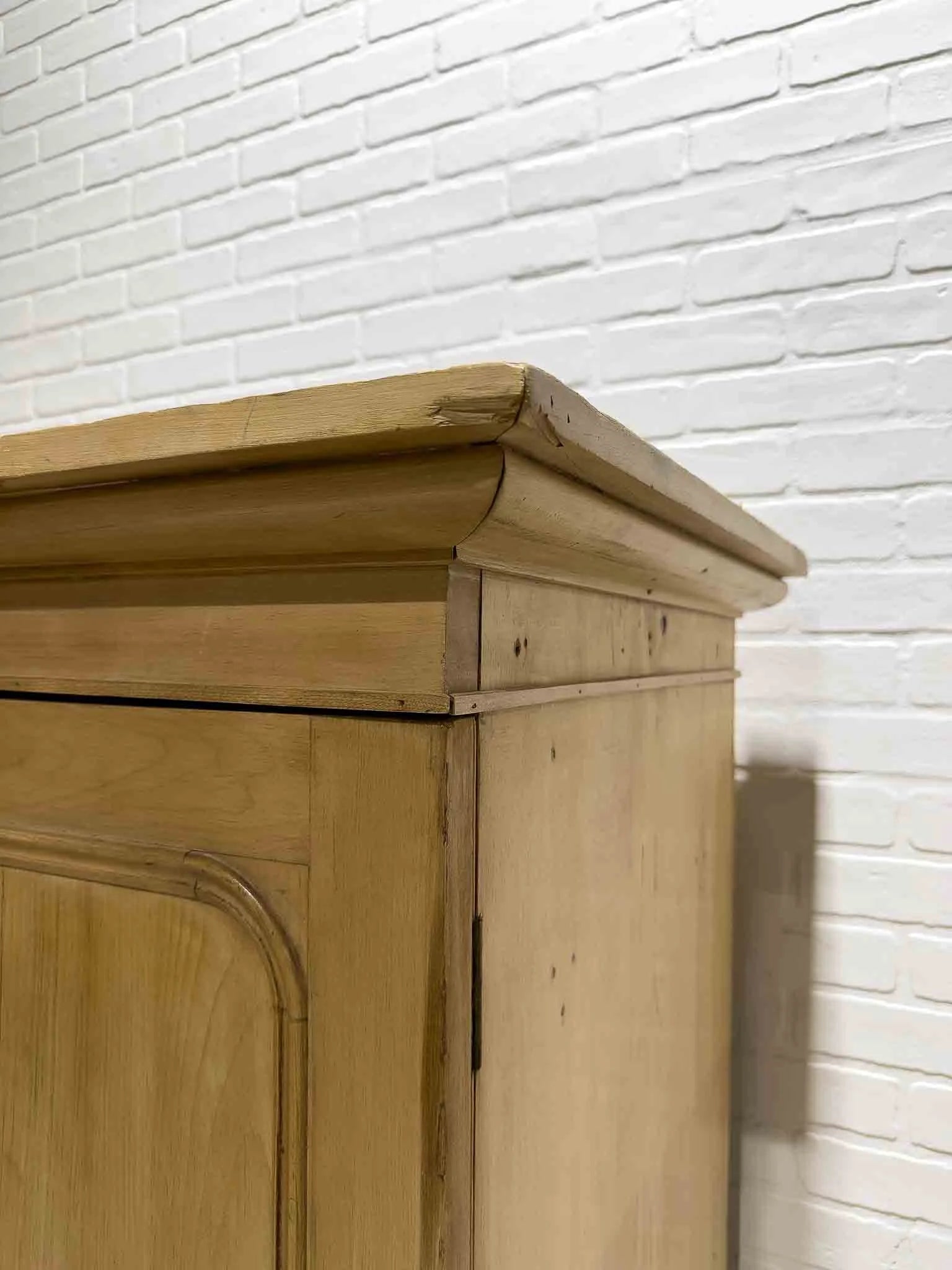 Victorian pine linen press