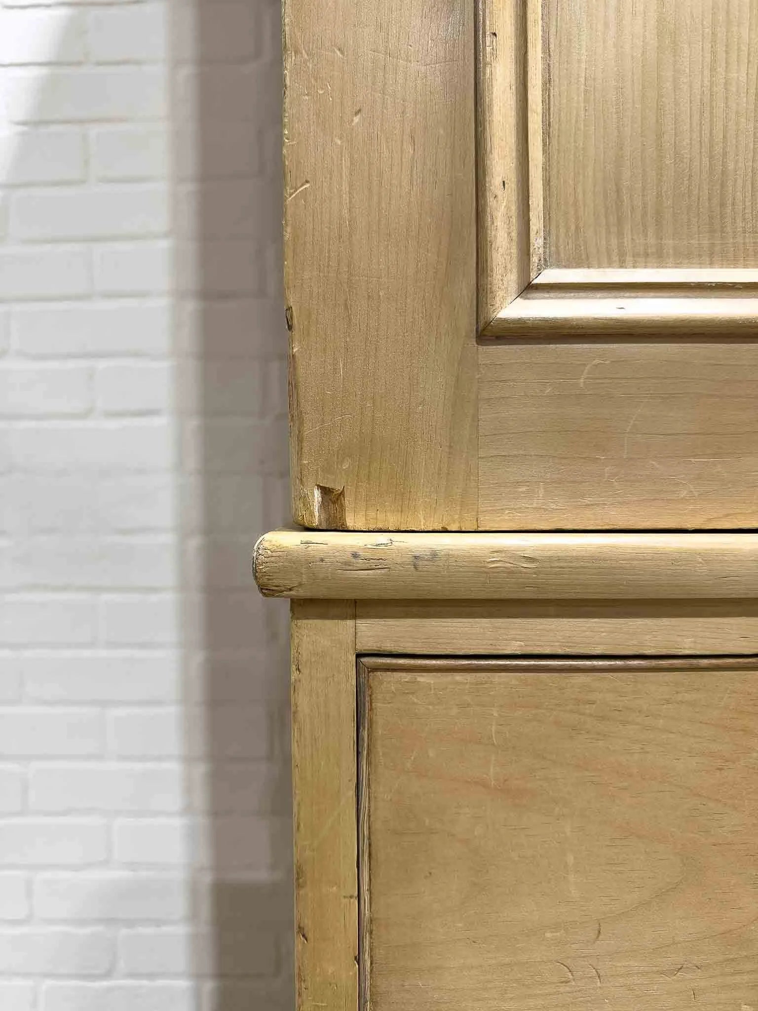 Victorian pine linen press