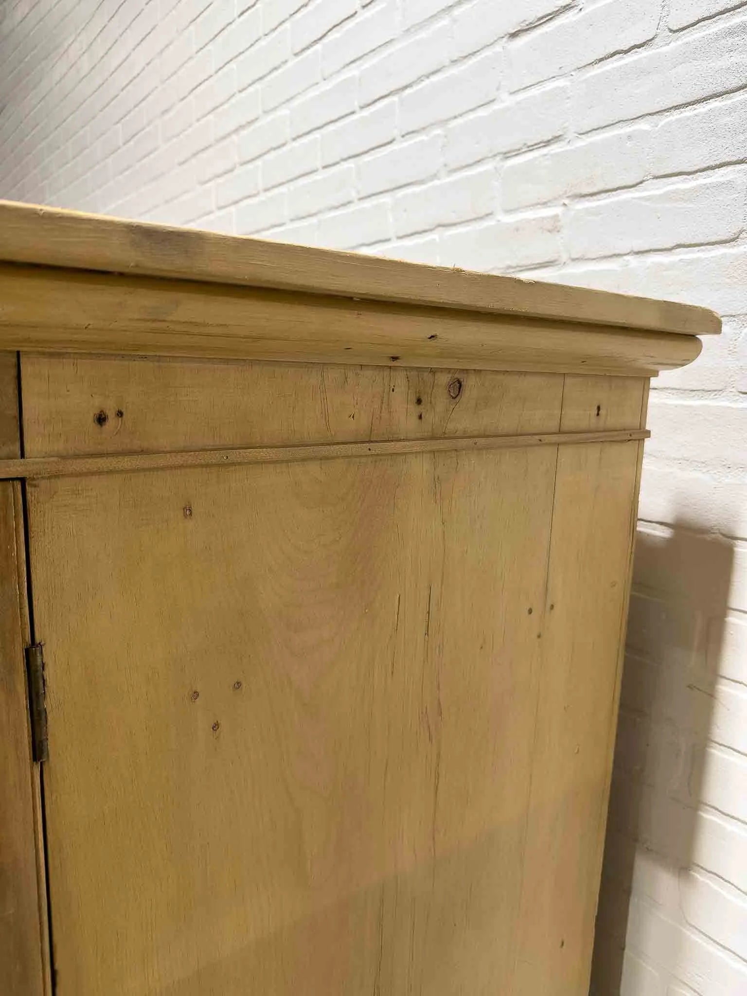 Victorian pine linen press