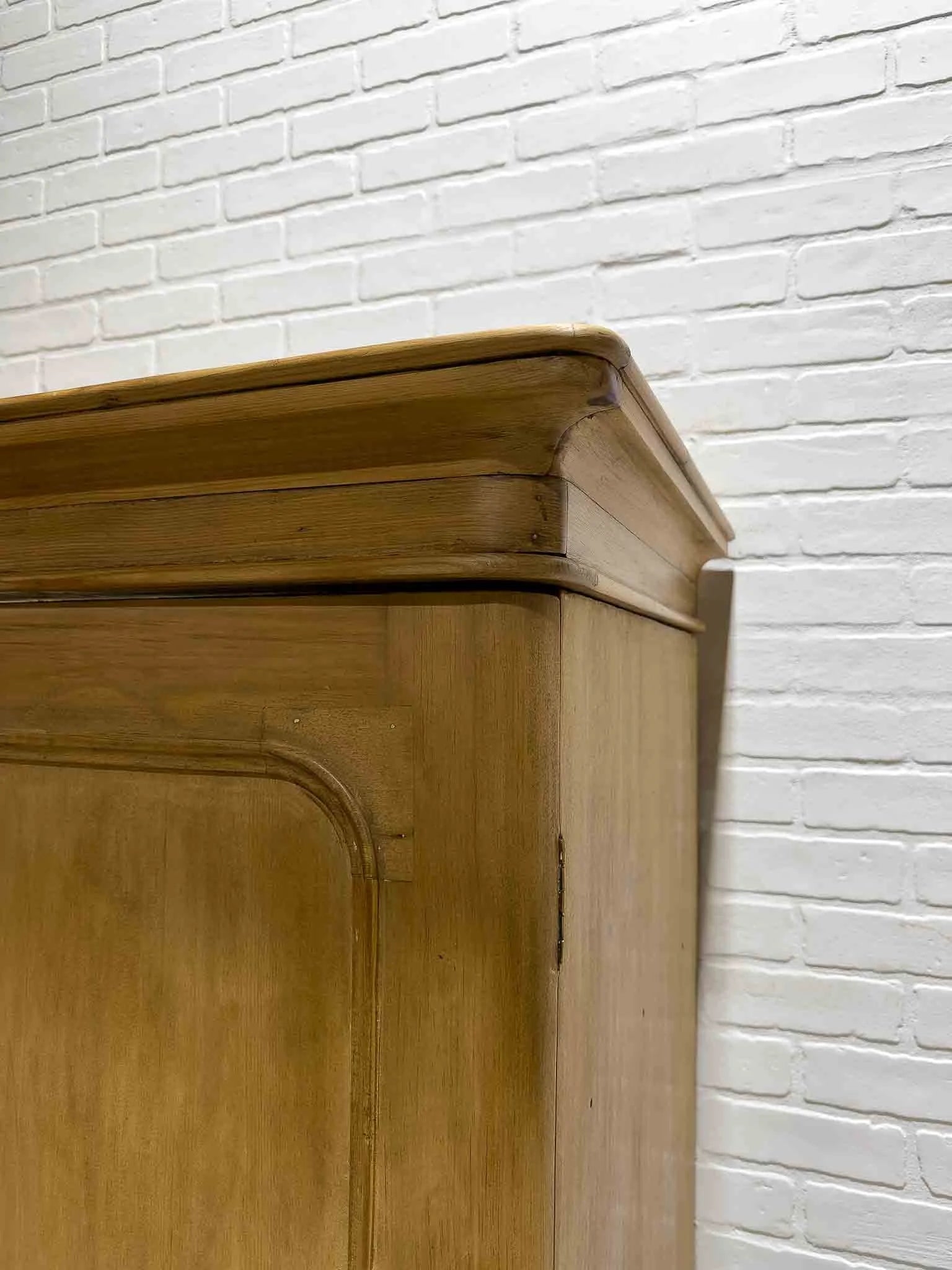 Antique pine linen press
