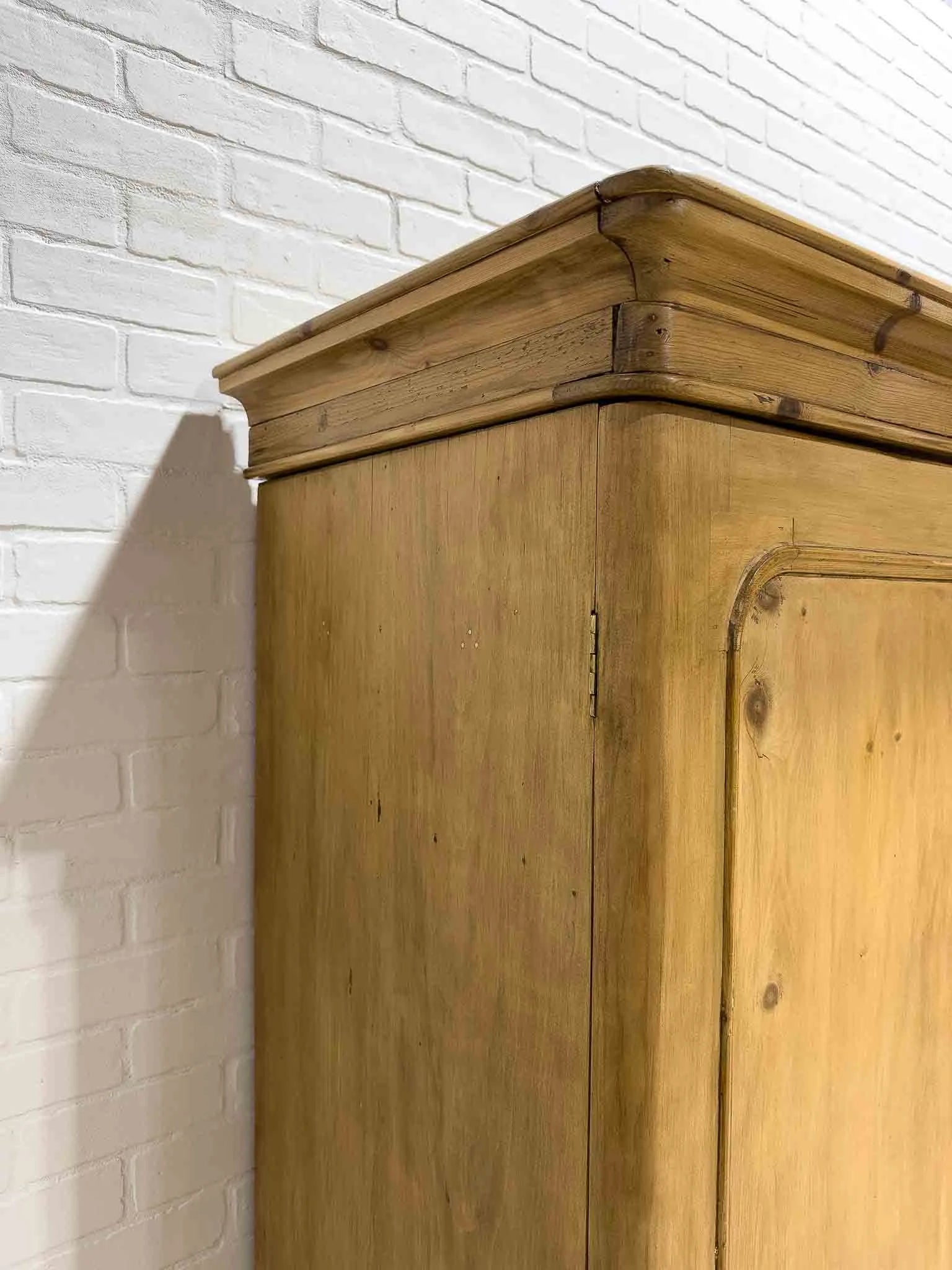 Antique pine linen press