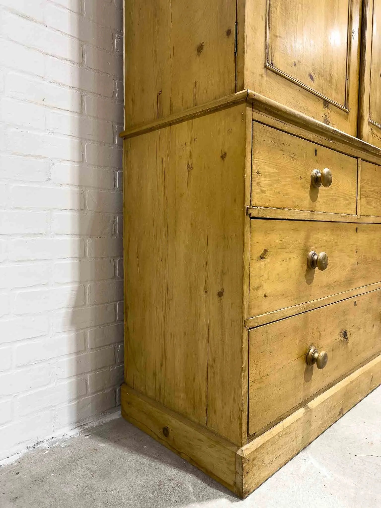 Antique English linen press