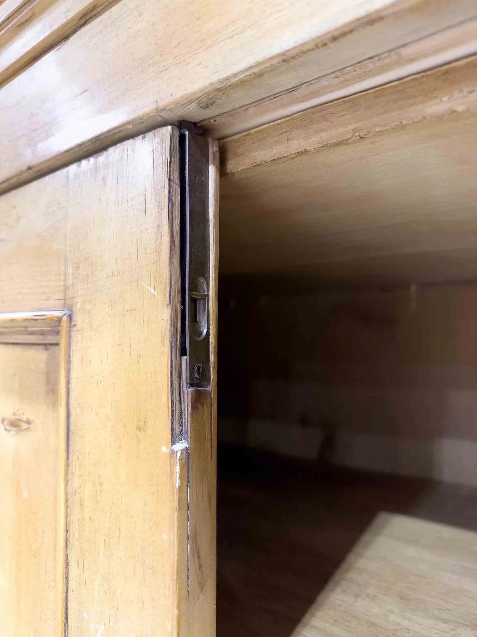 Antique English linen press