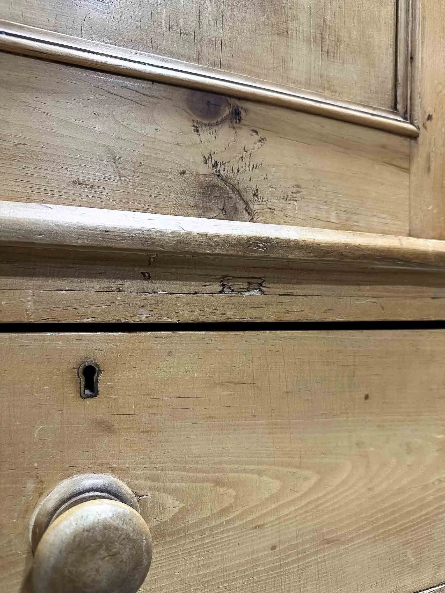 Antique English linen press