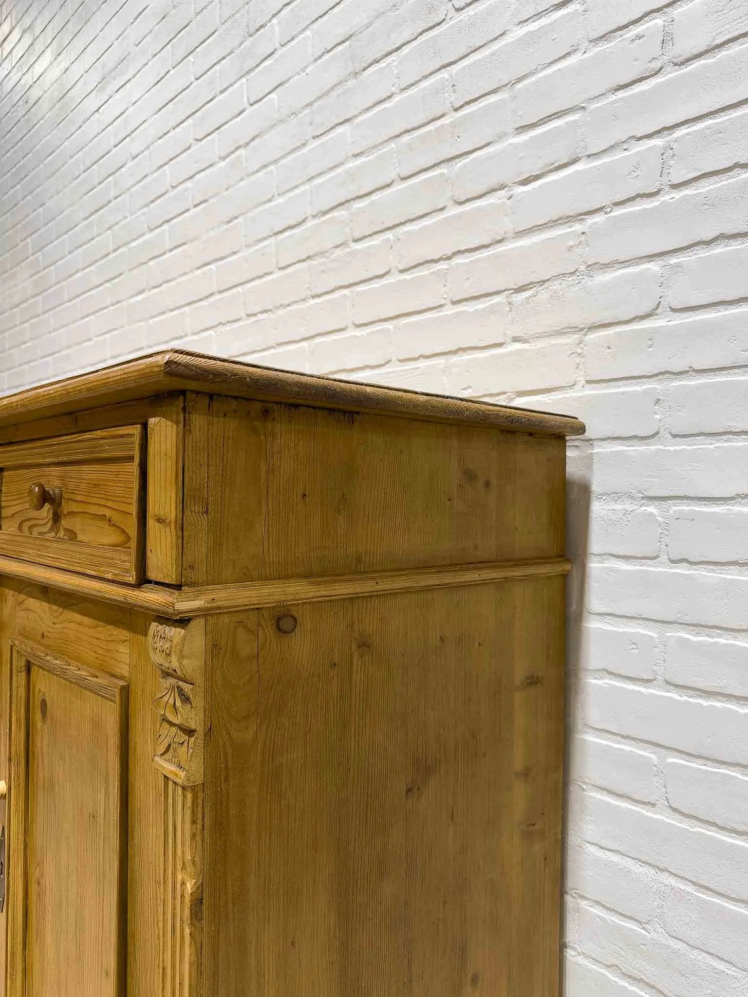Large antique pine sideboard