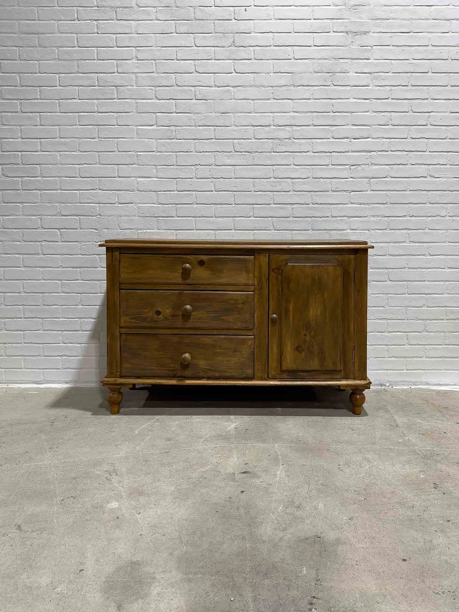 Dark English antique sideboard