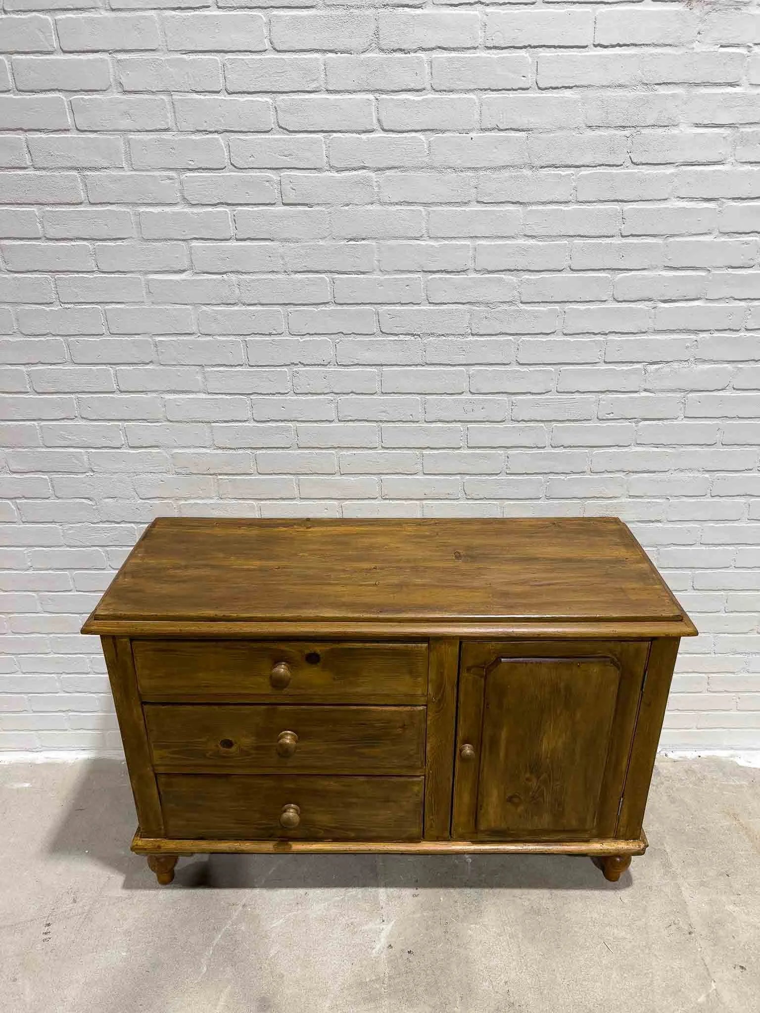 Dark English antique sideboard