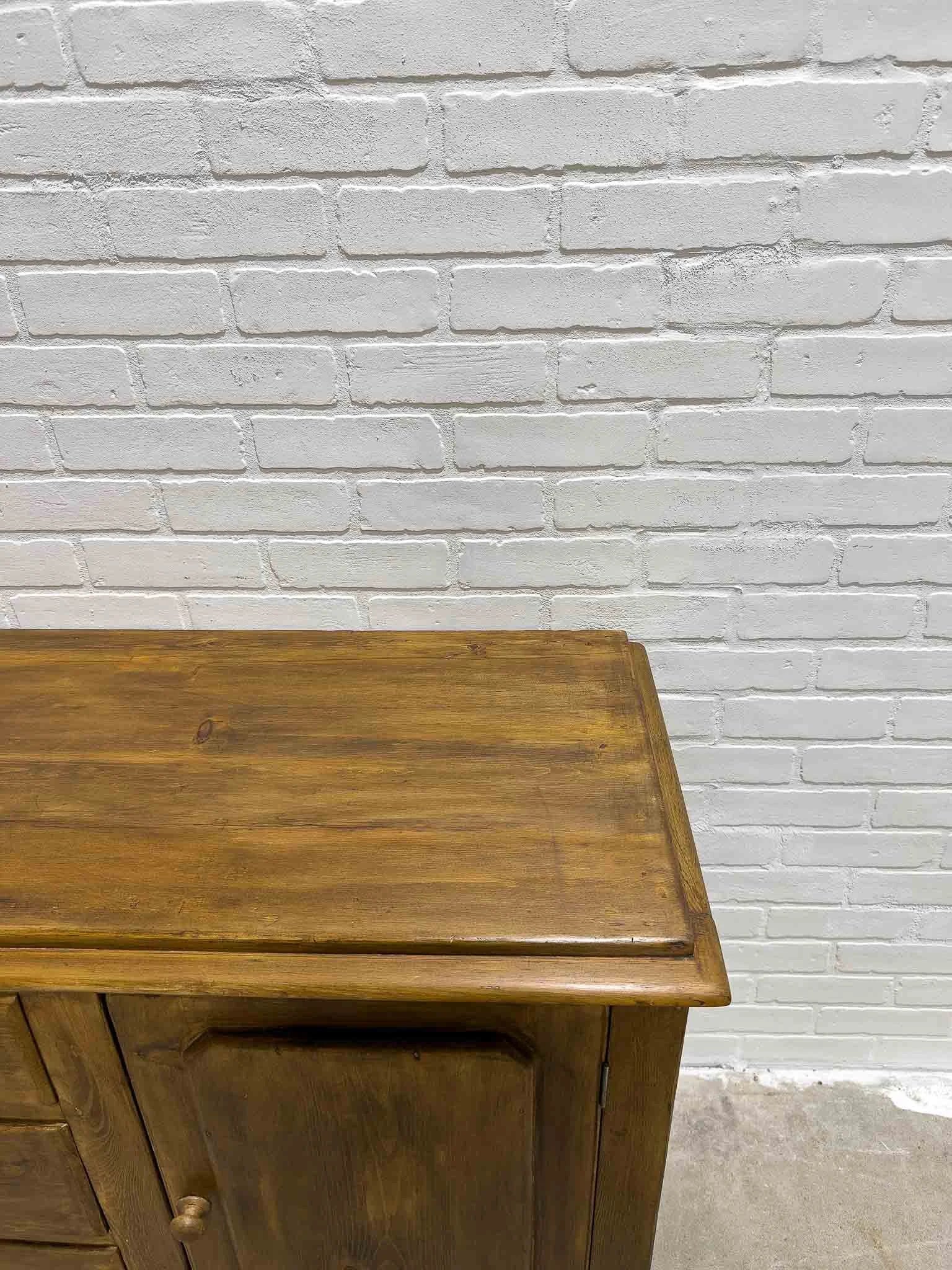Dark English antique sideboard