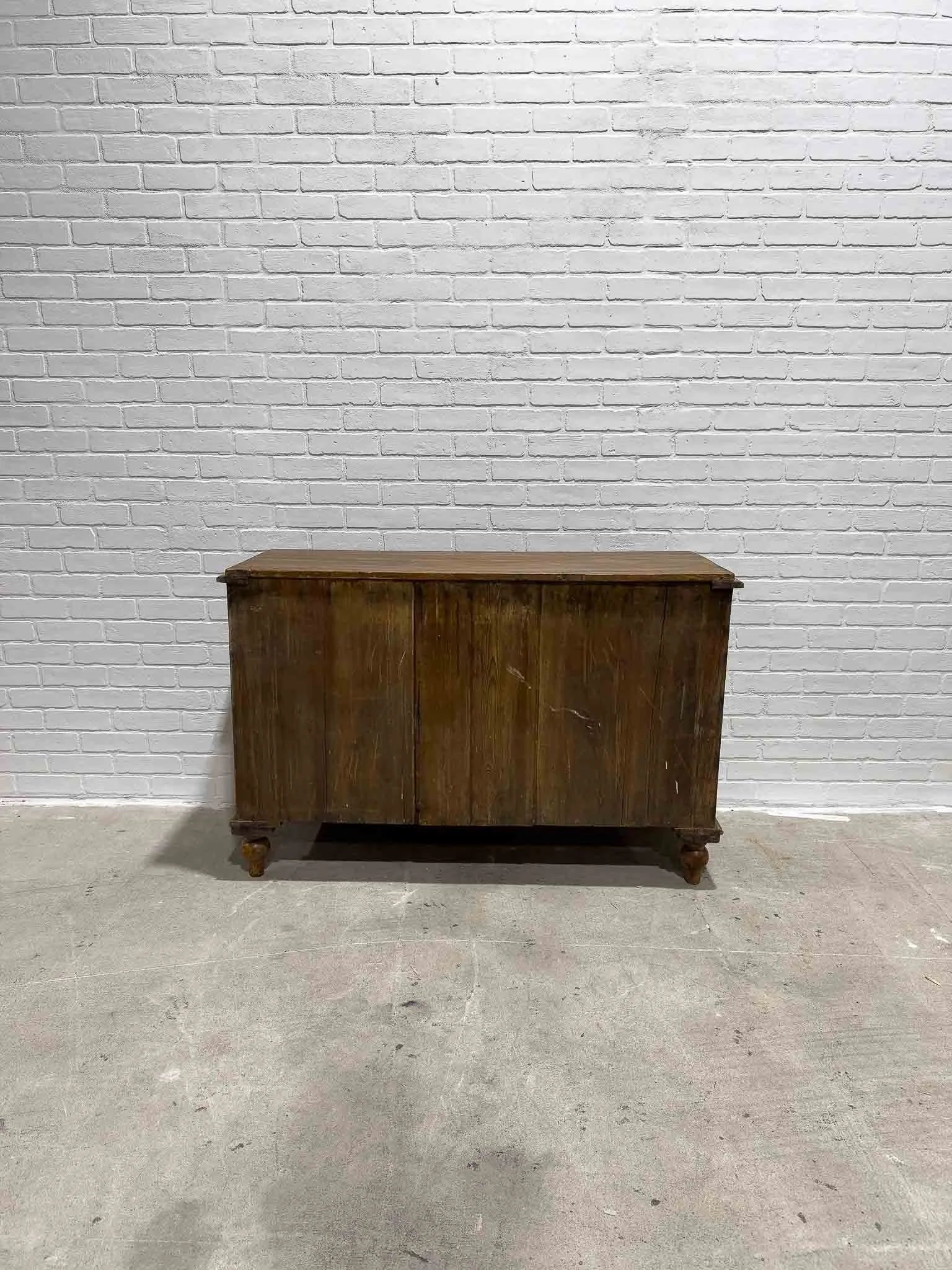 Dark English antique sideboard