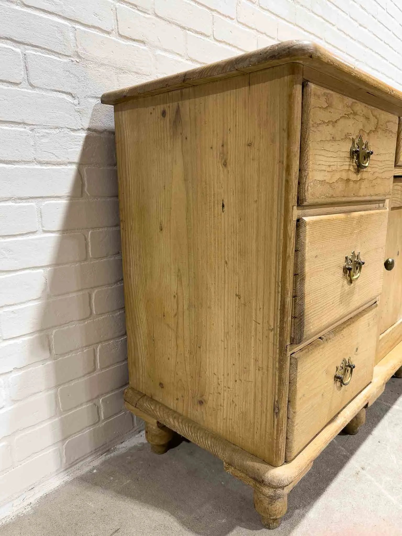 Classic English pine sideboard