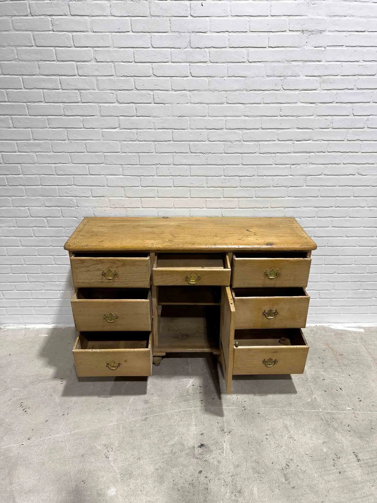 Classic English pine sideboard