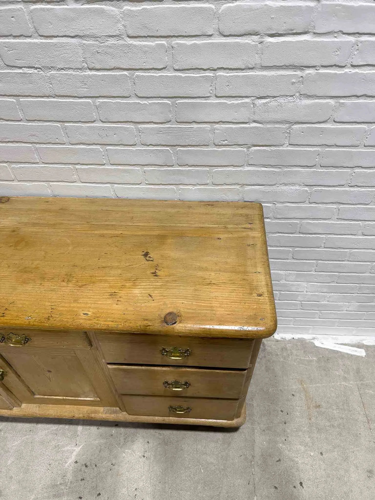 Classic English pine sideboard