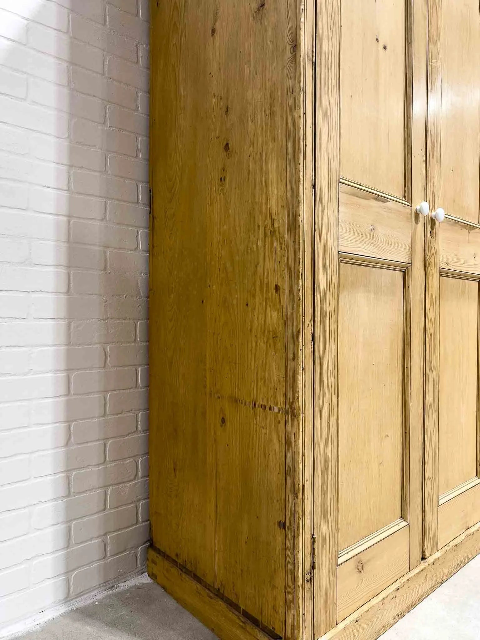 Tall English antique wardrobe