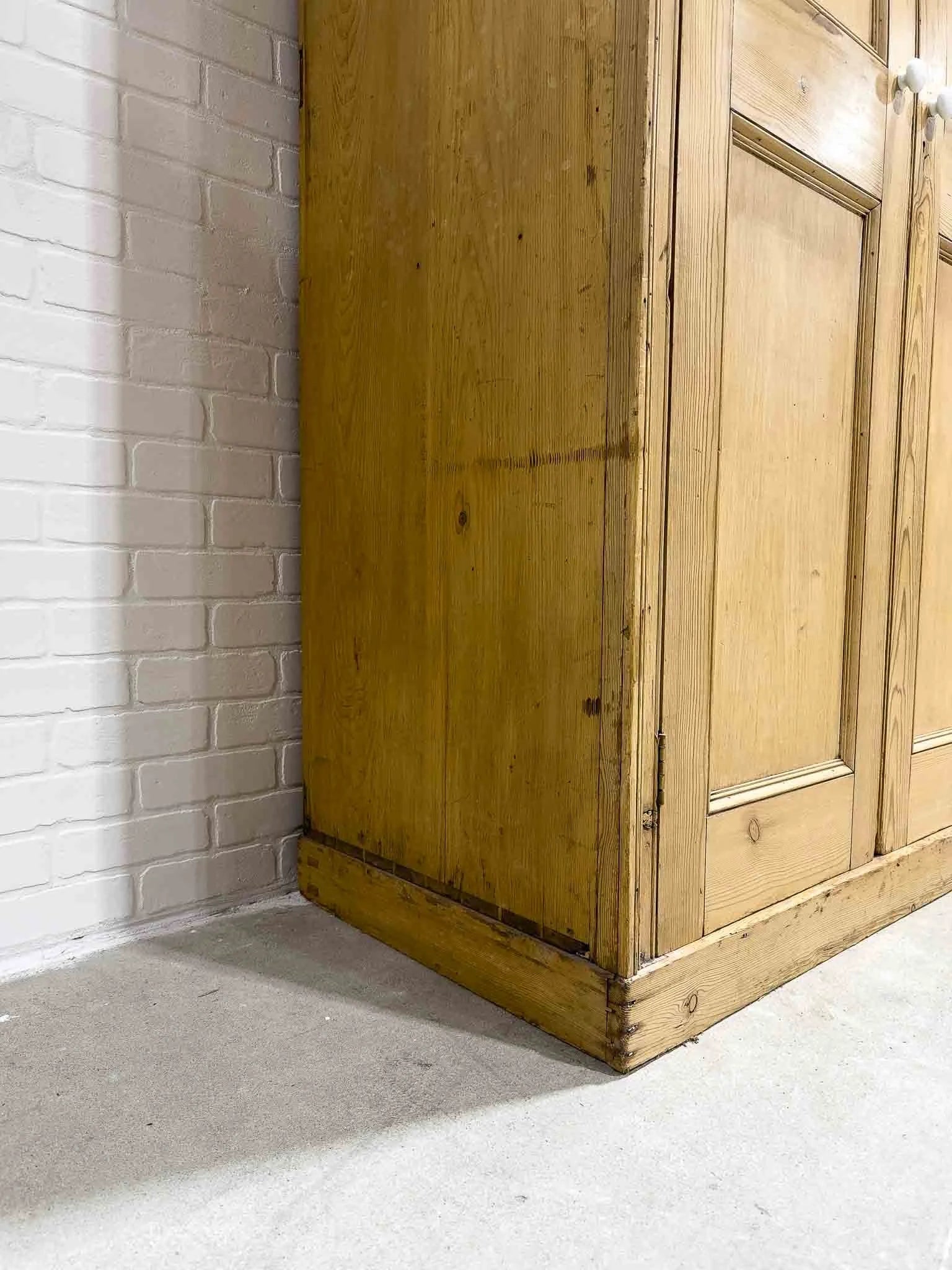 Tall English antique wardrobe