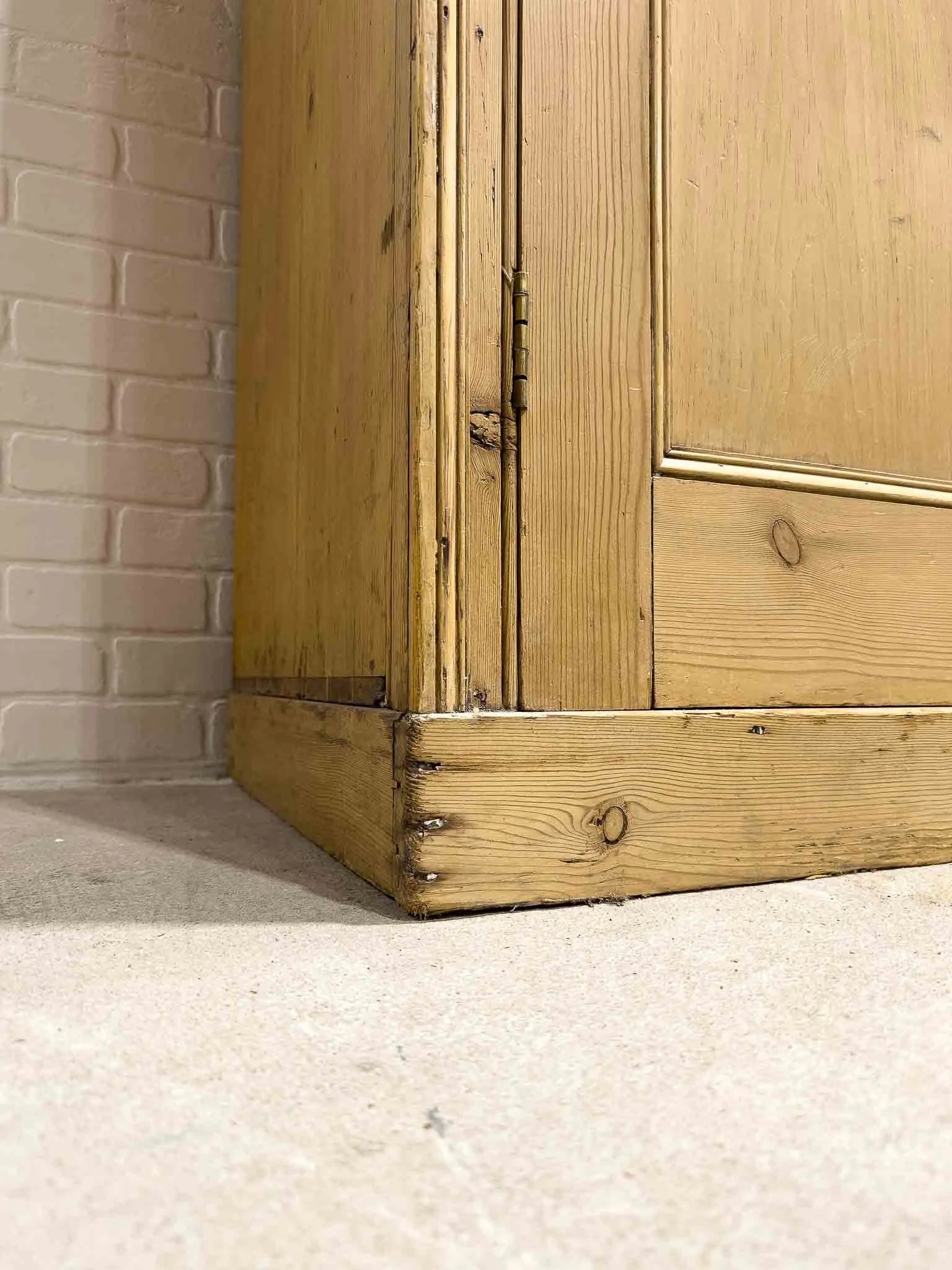 Tall English antique wardrobe