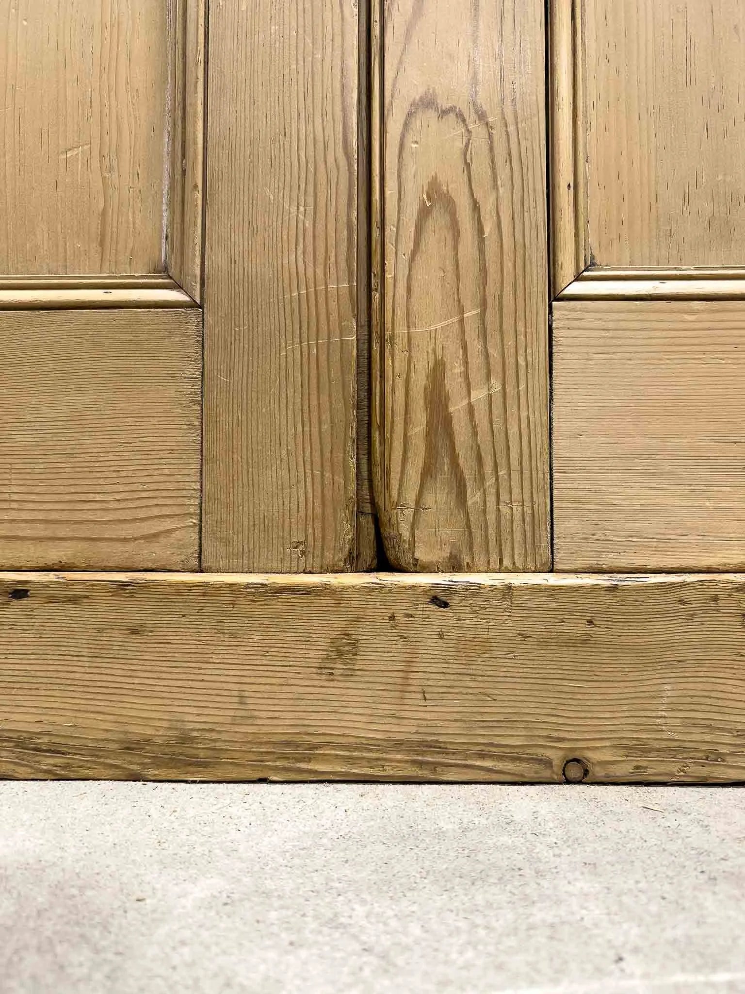 Tall English antique wardrobe