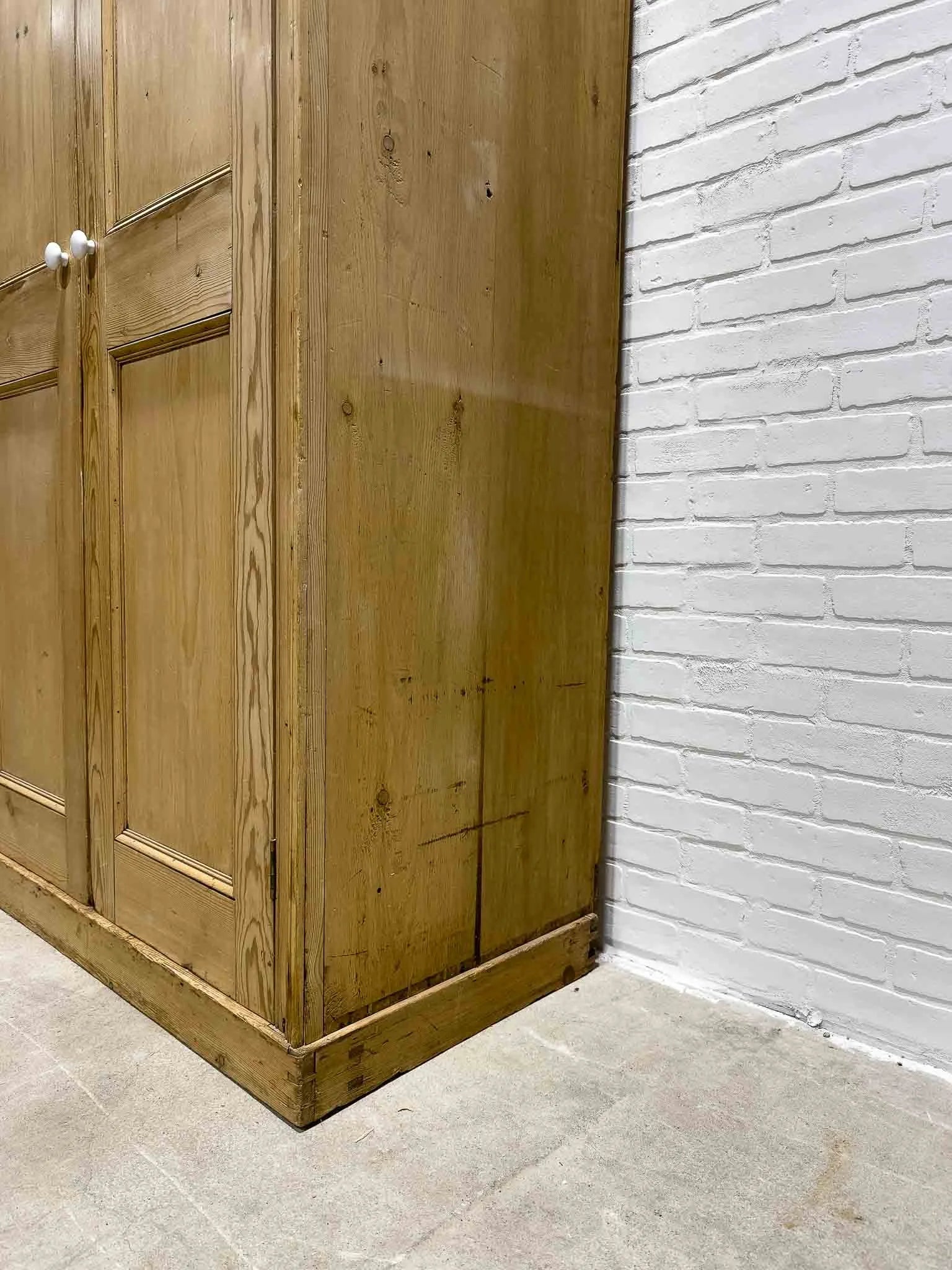 Tall English antique wardrobe