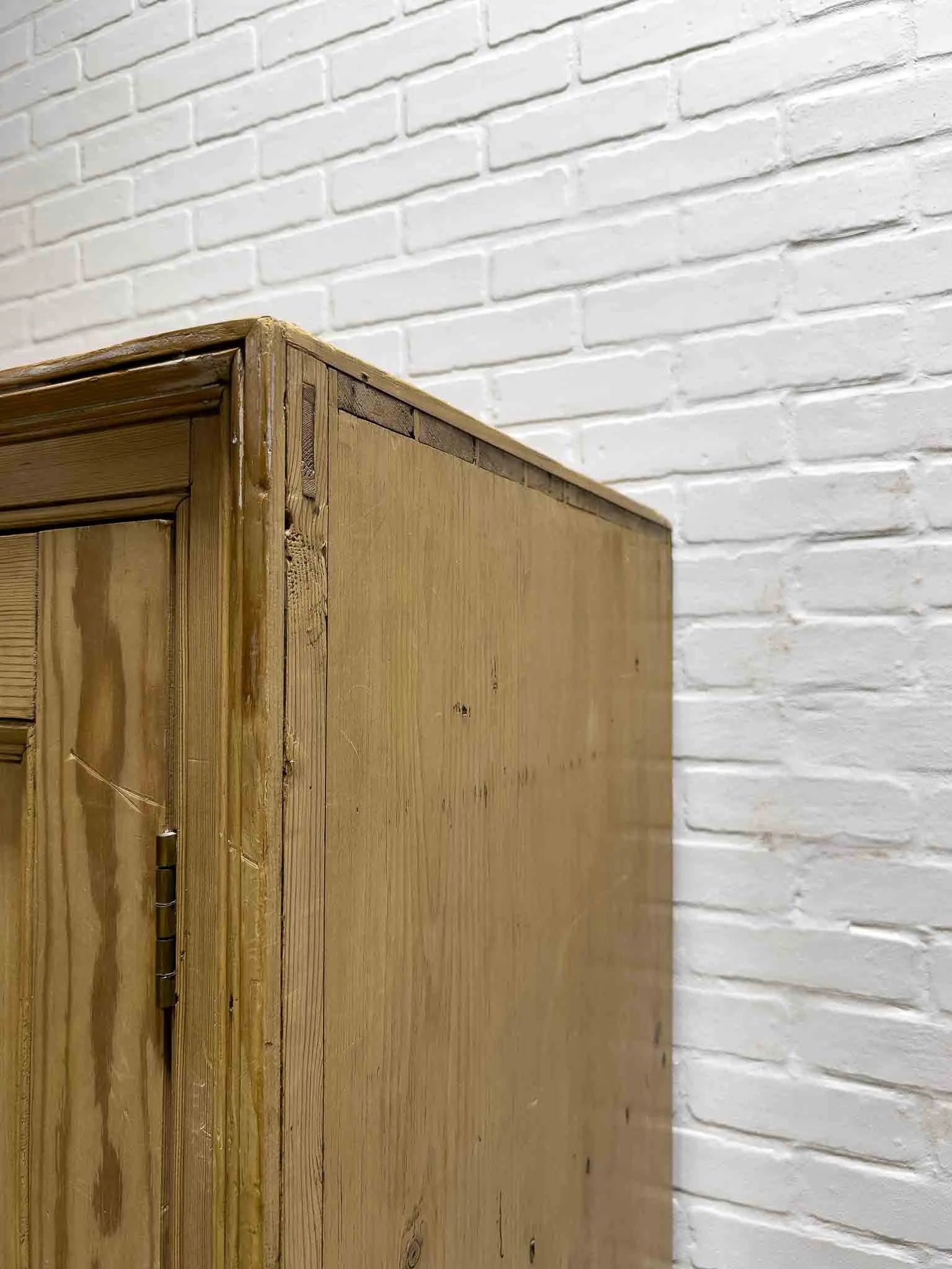 Tall English antique wardrobe