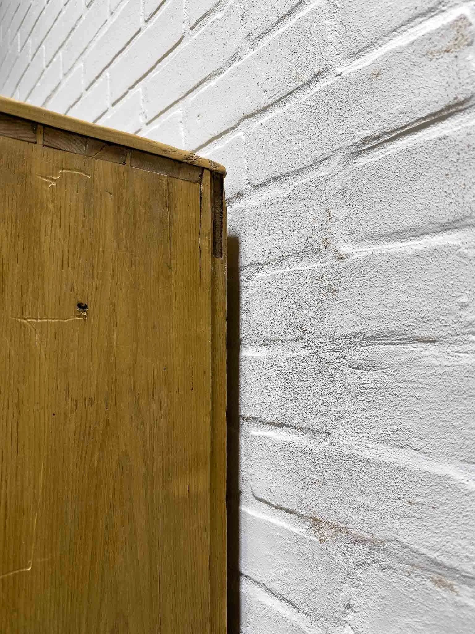 Tall English antique wardrobe