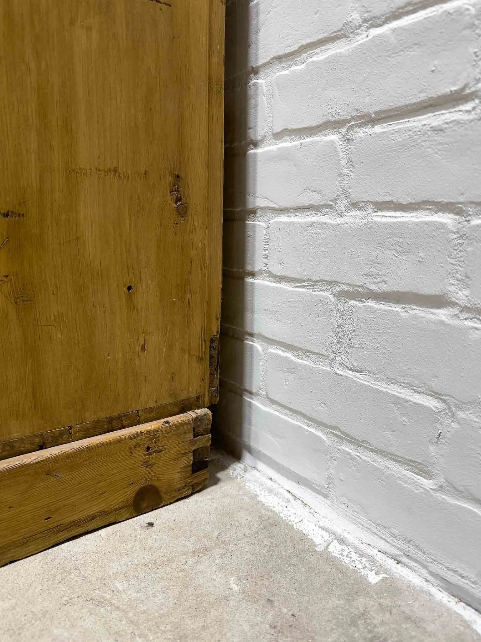Tall English antique wardrobe