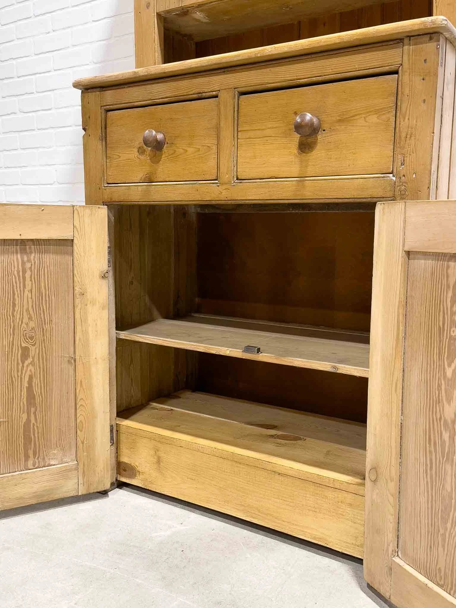Antique English kitchen hutch