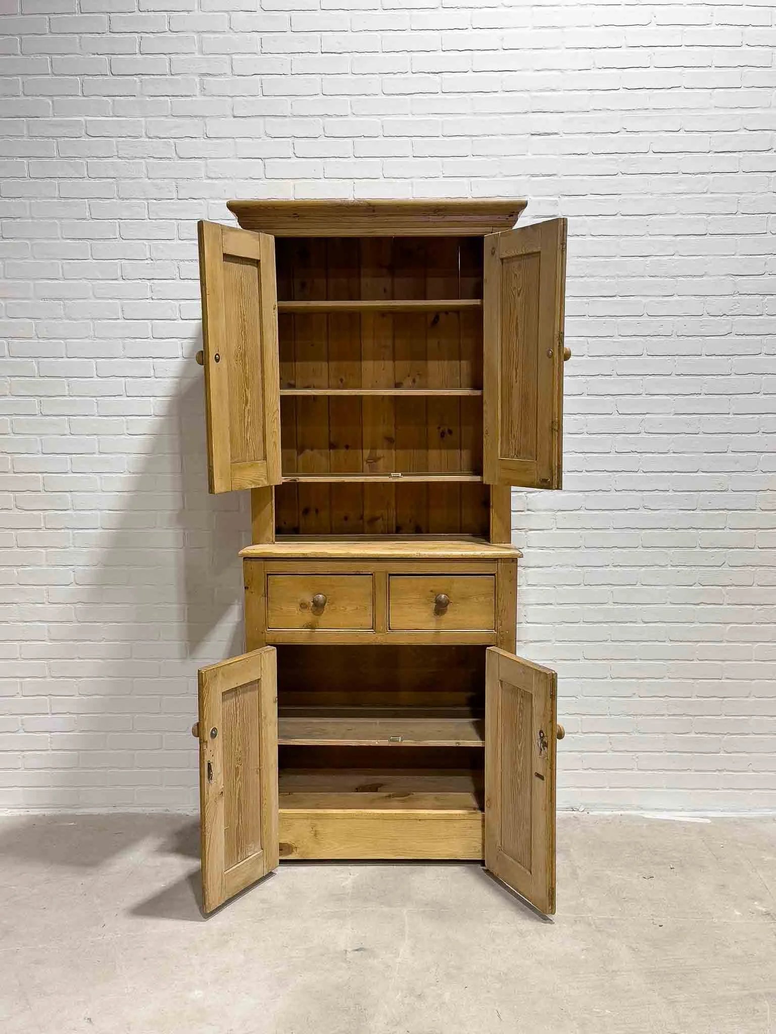 Antique English kitchen hutch