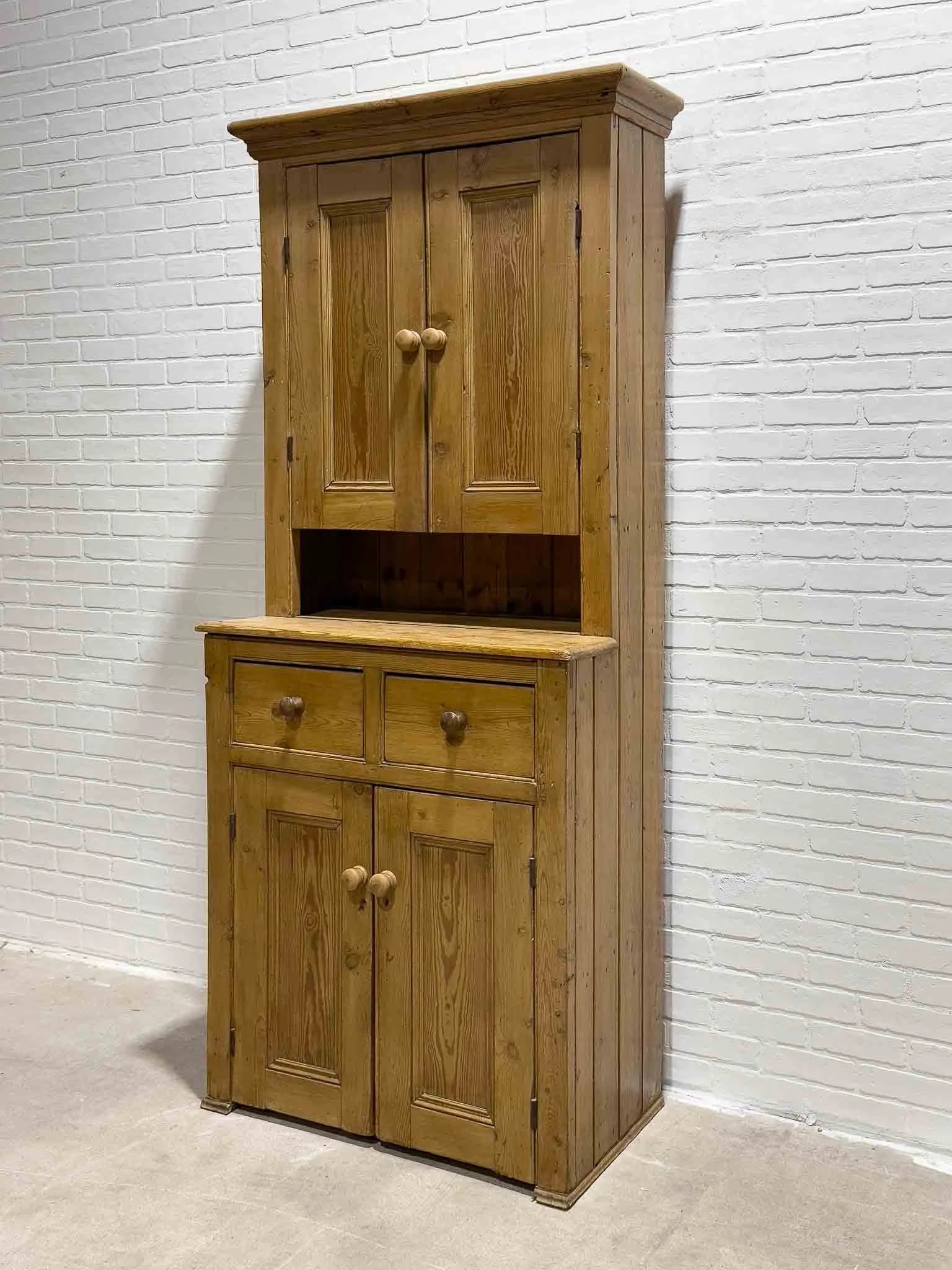 Antique English kitchen hutch