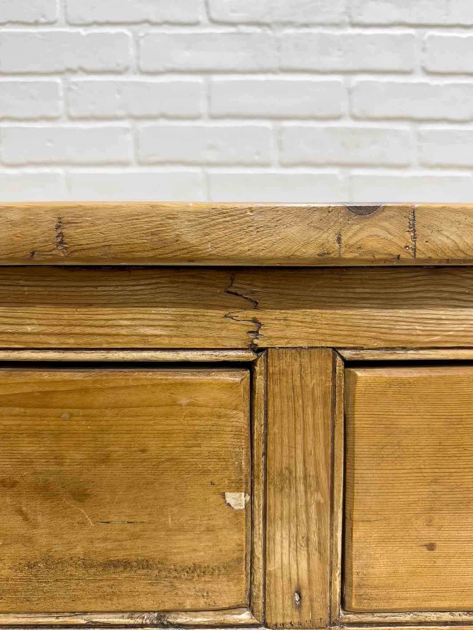 Georgian pine dresser base