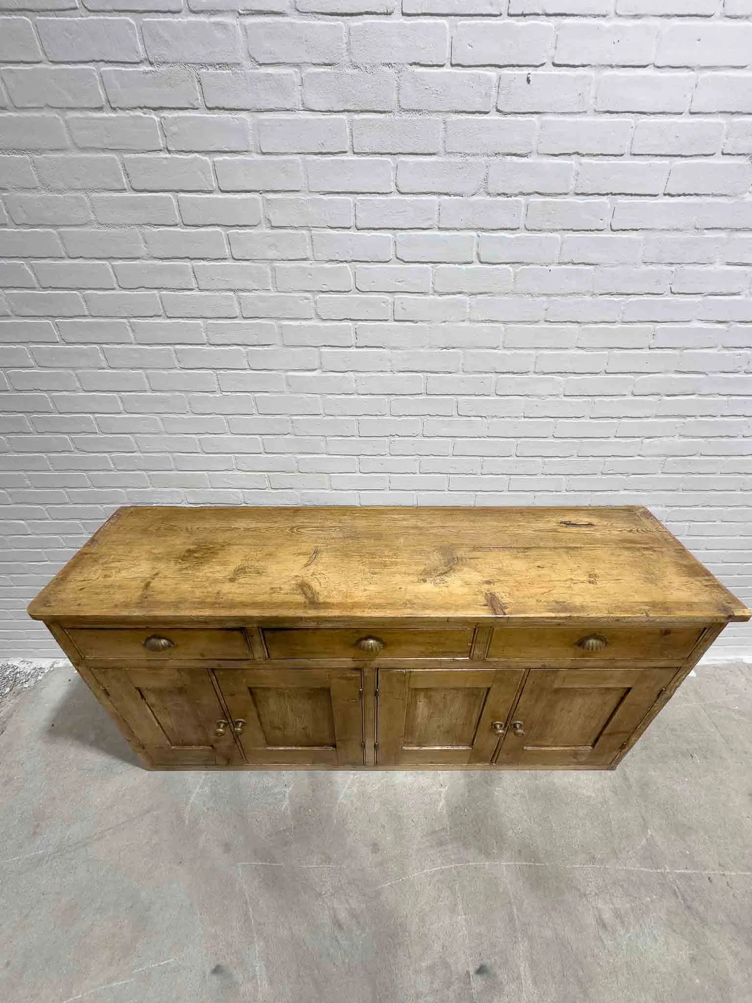 Georgian pine dresser base
