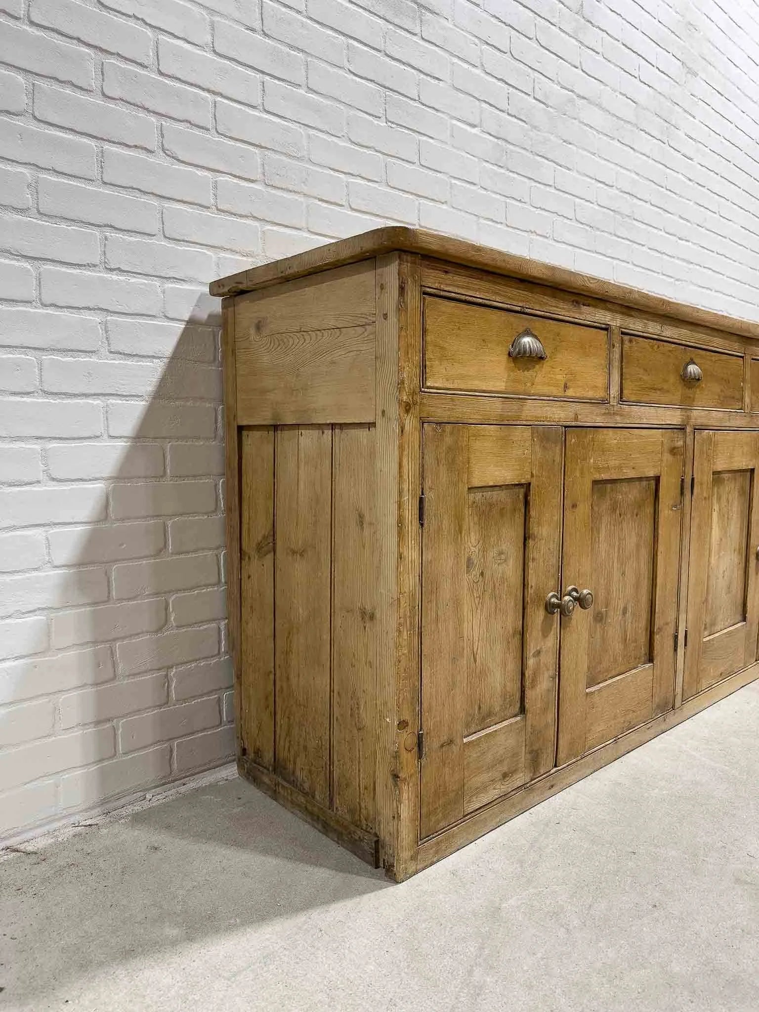 Georgian pine dresser base