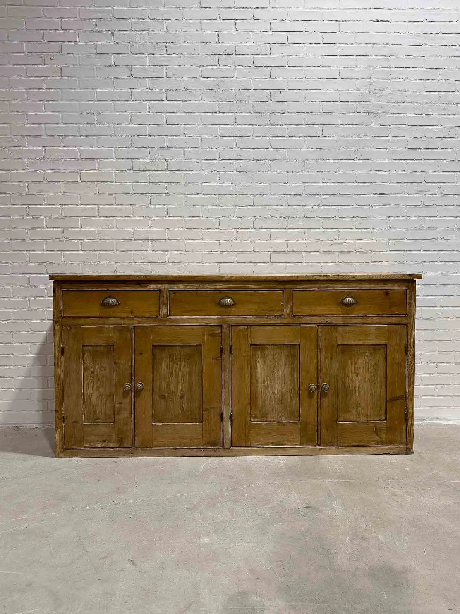 Georgian pine dresser base