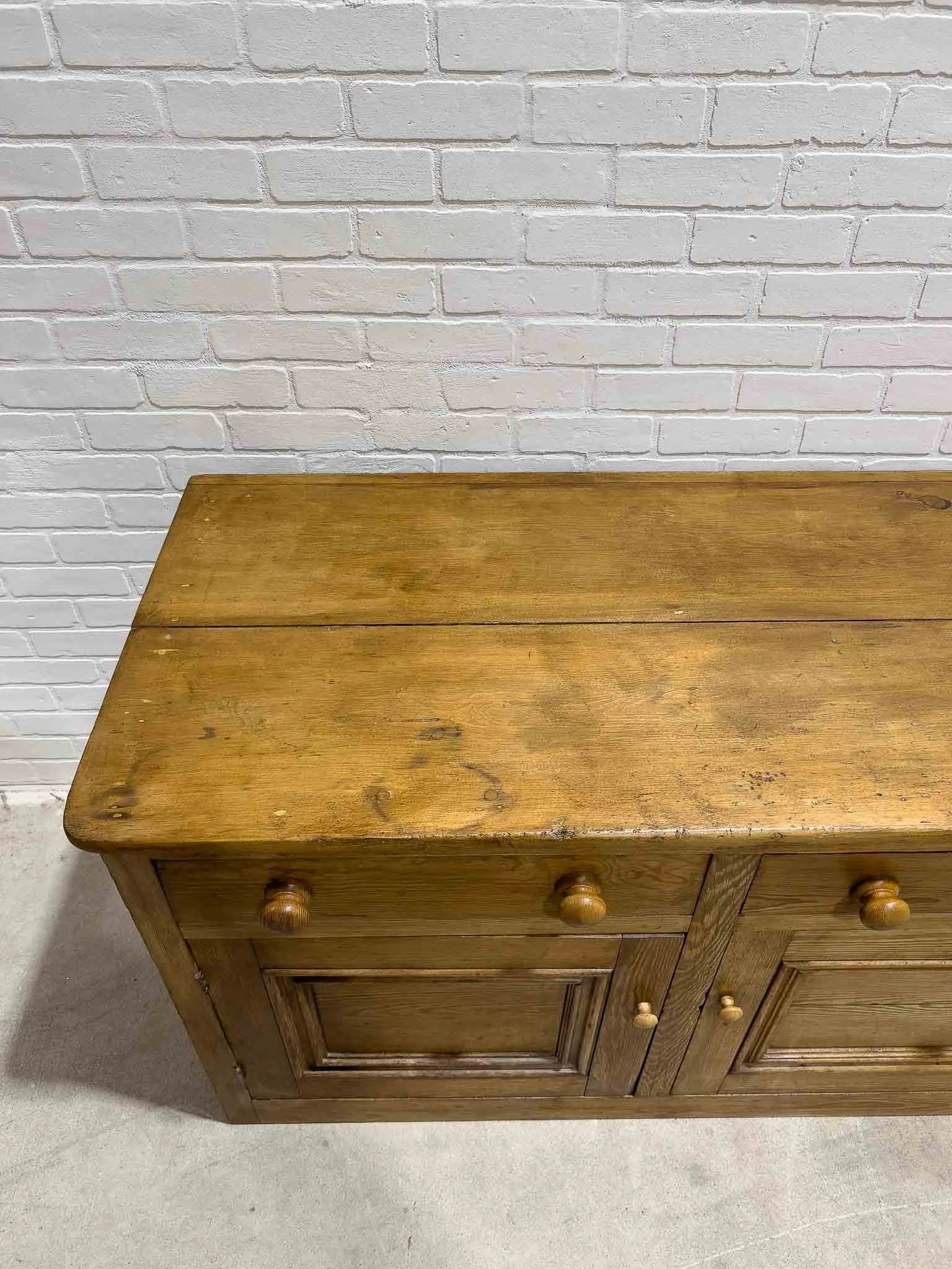 Large antique English sideboard