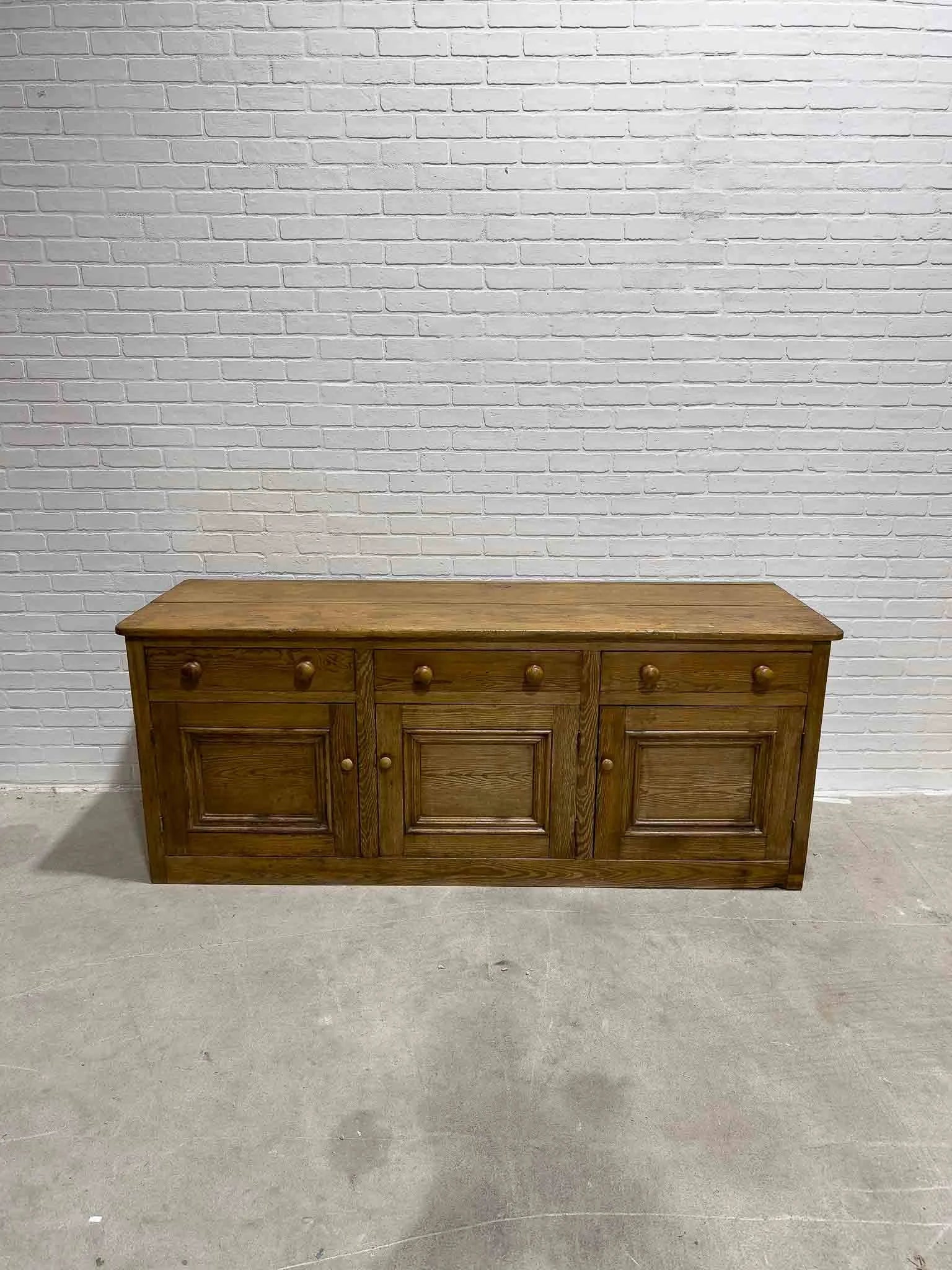 Large antique English sideboard
