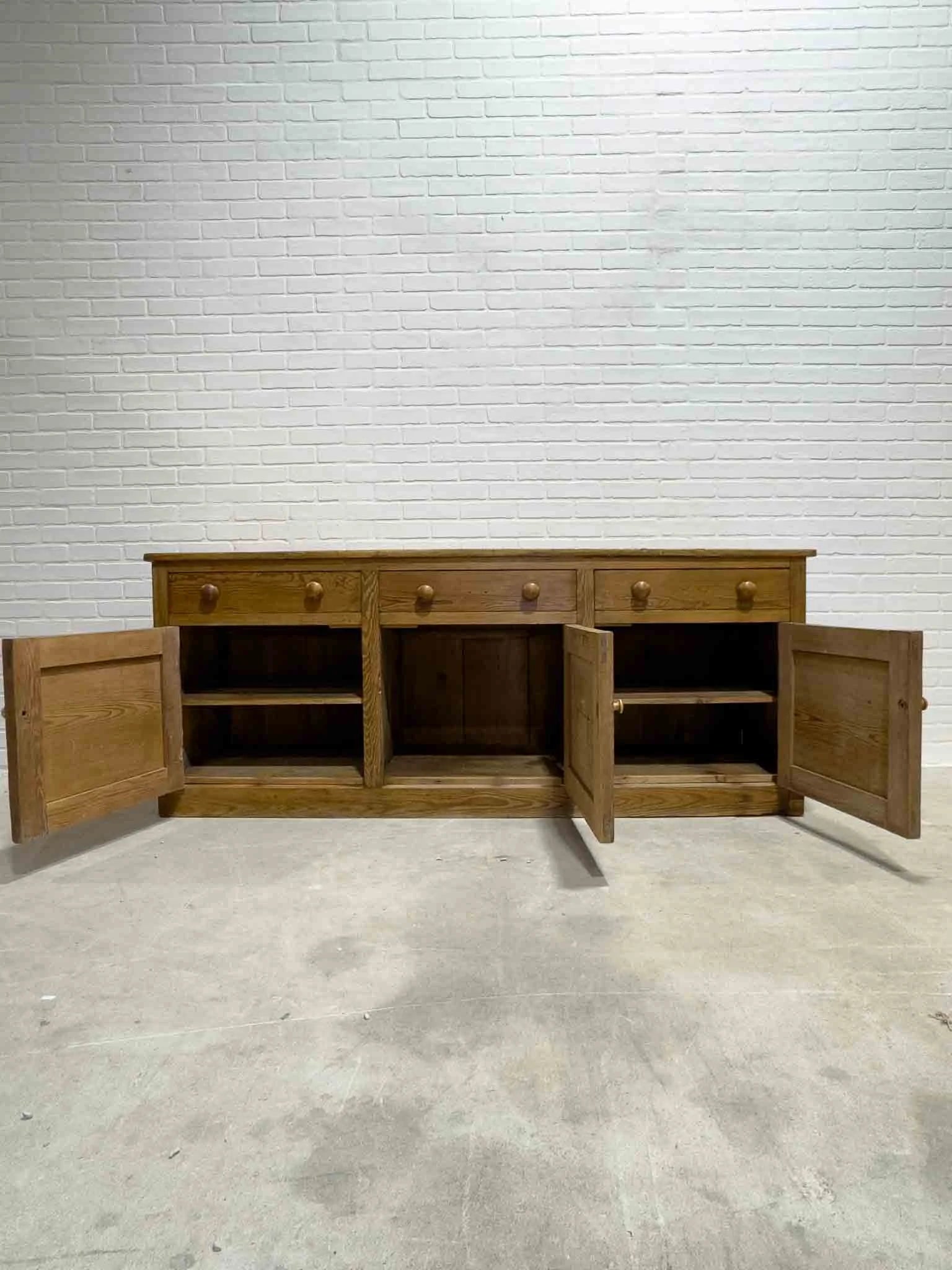 Large antique English sideboard