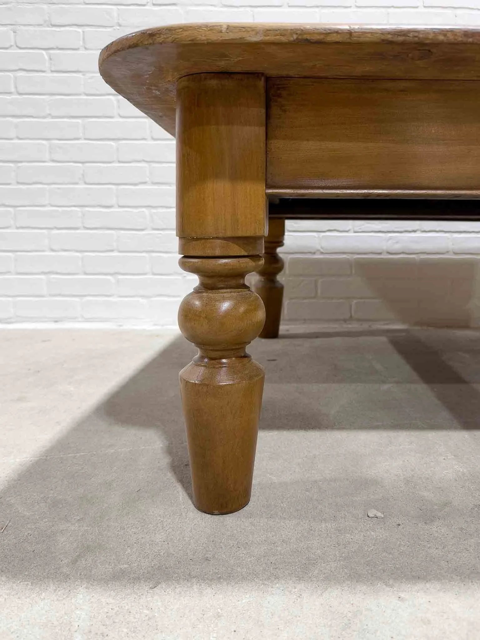 Antique English pine coffee table