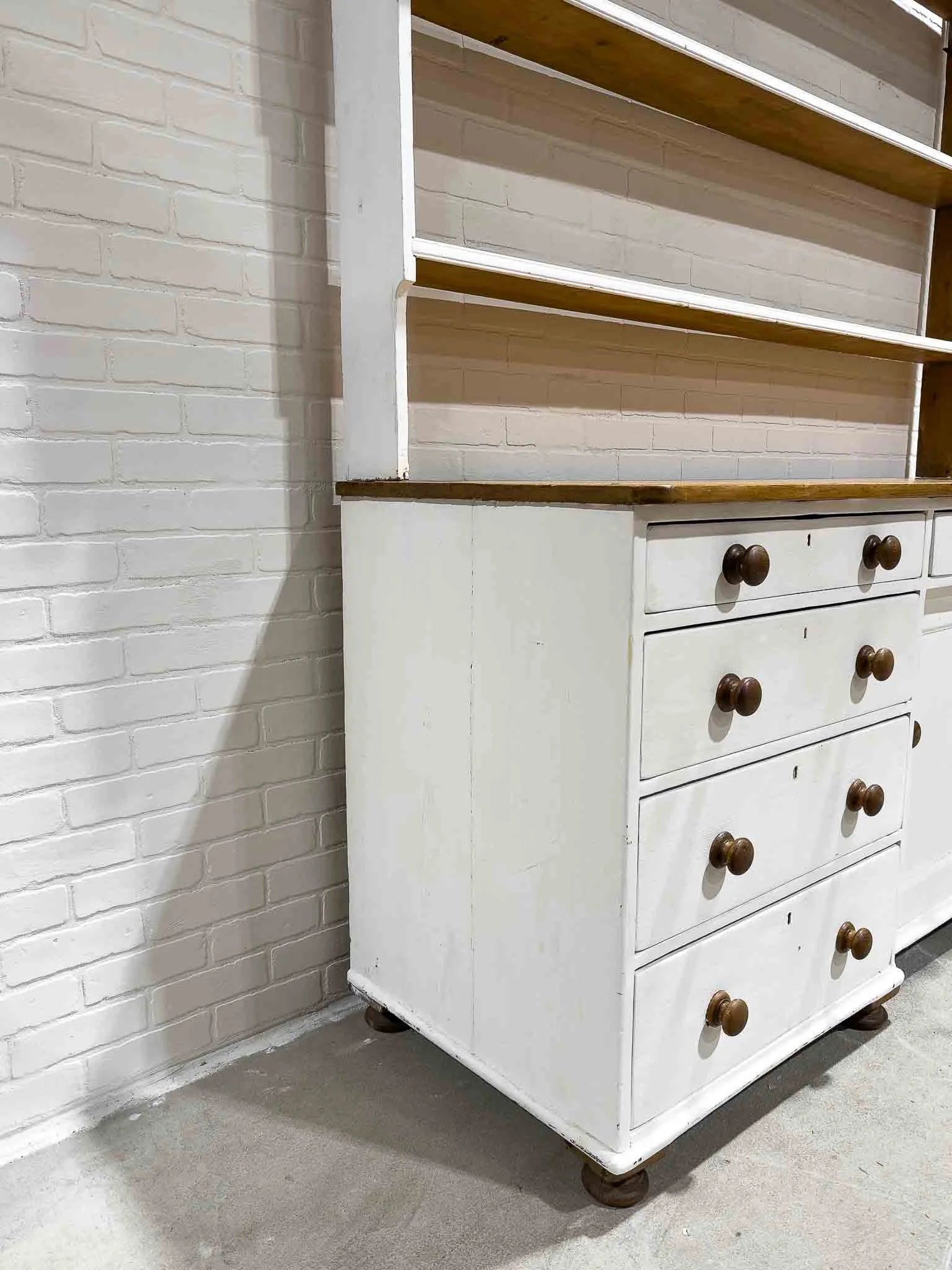 Painted English kitchen dresser