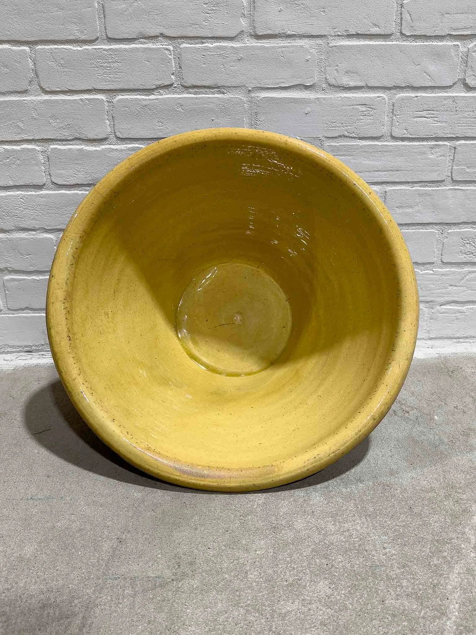 Large 19th century dairy bowl