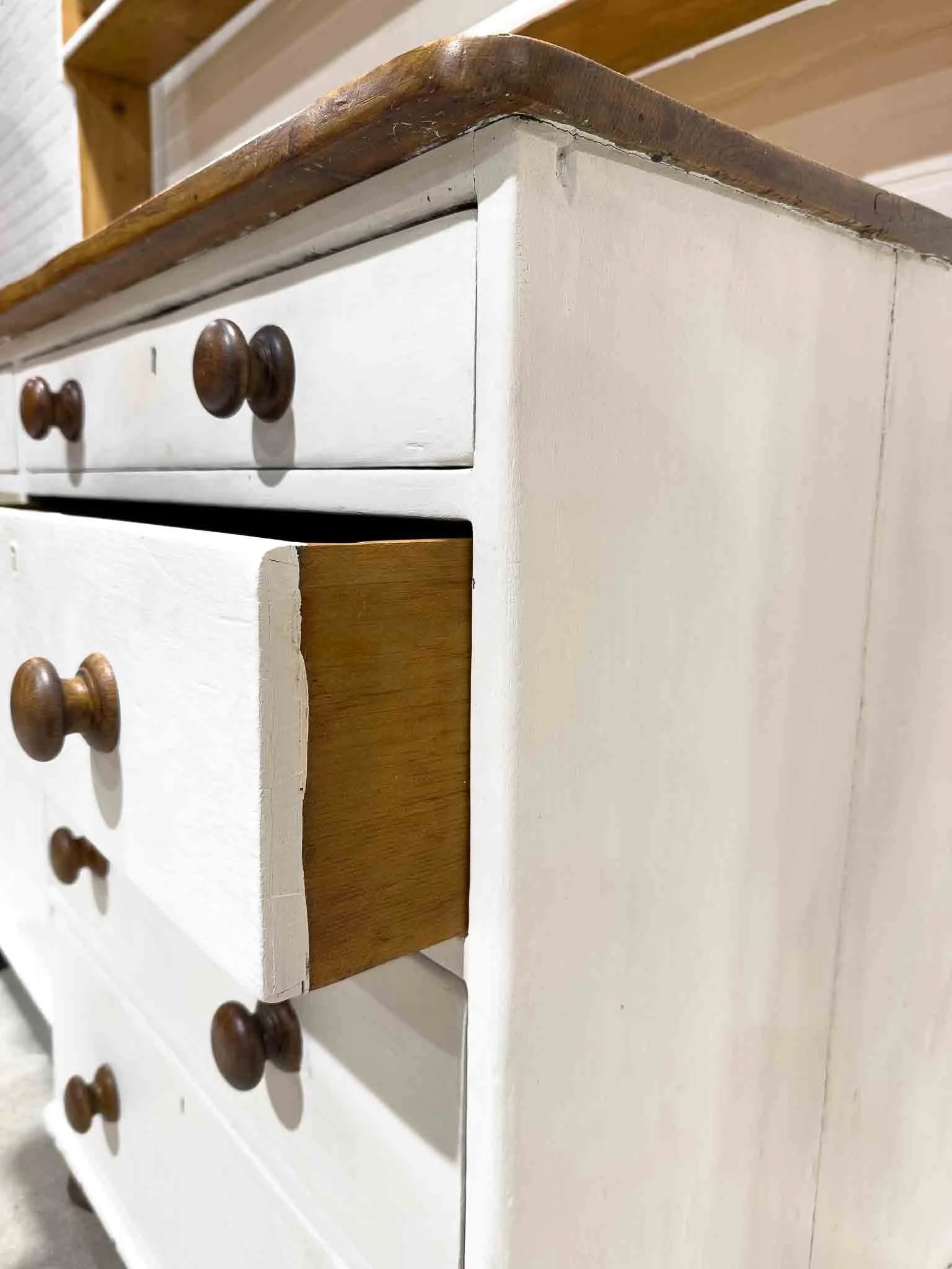 Painted English kitchen dresser