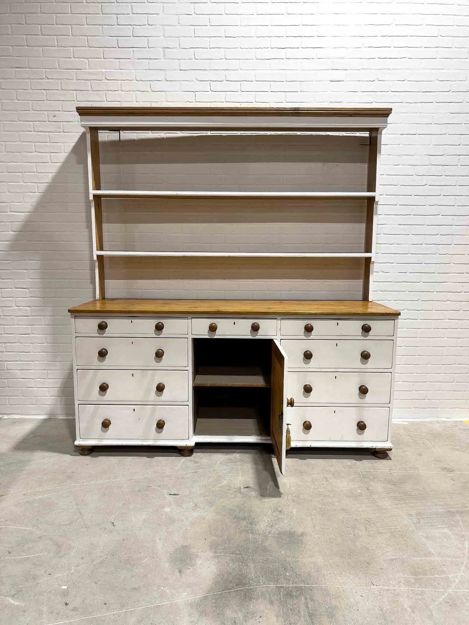 Painted English kitchen dresser