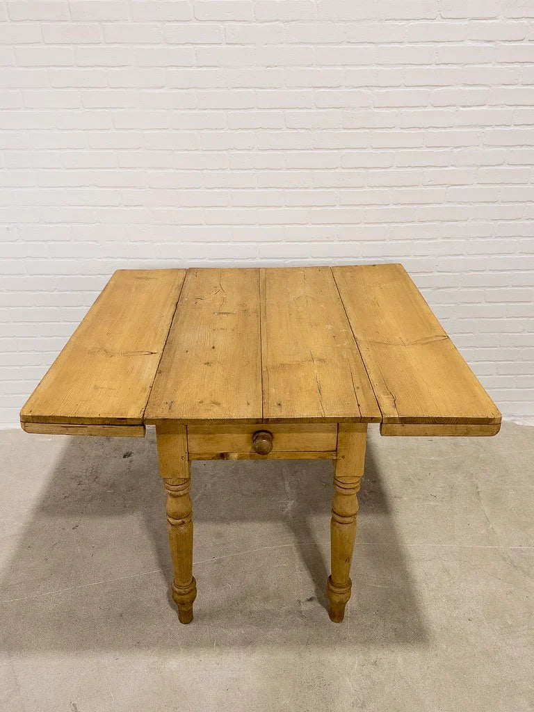 English pine drop leaf table