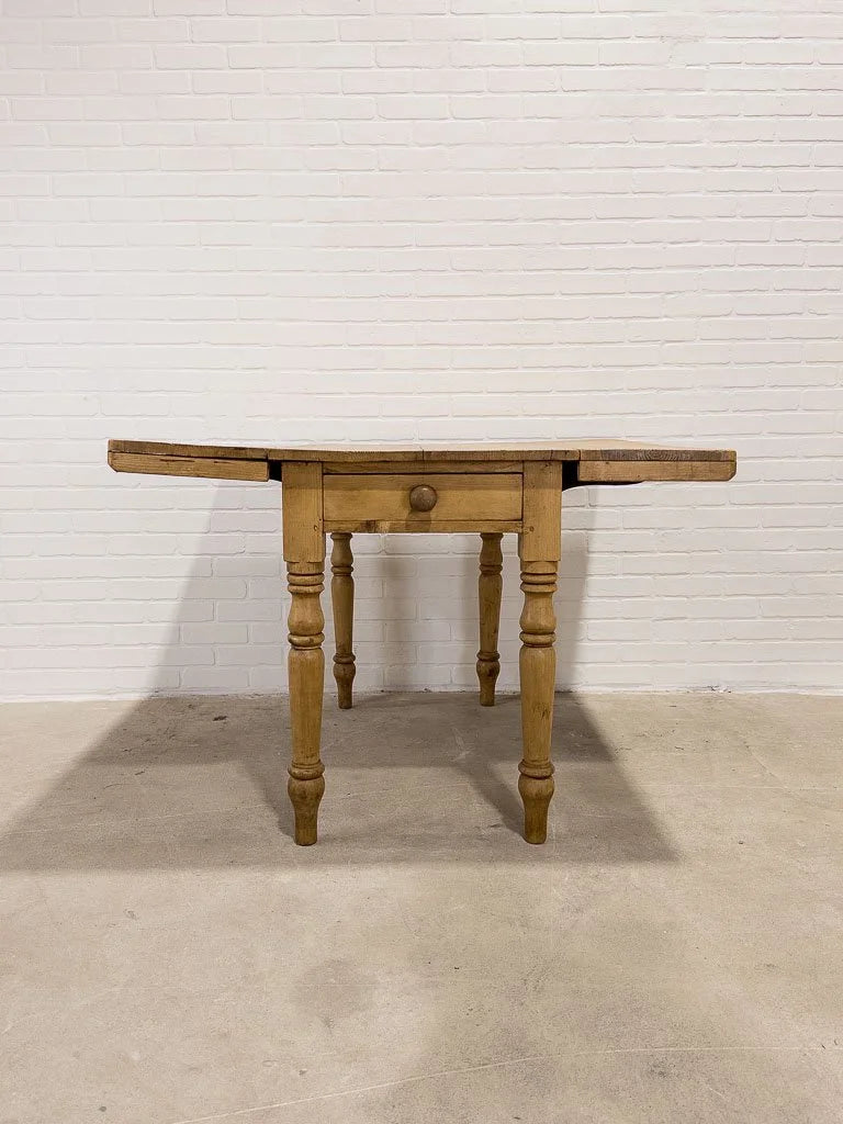 English pine drop leaf table