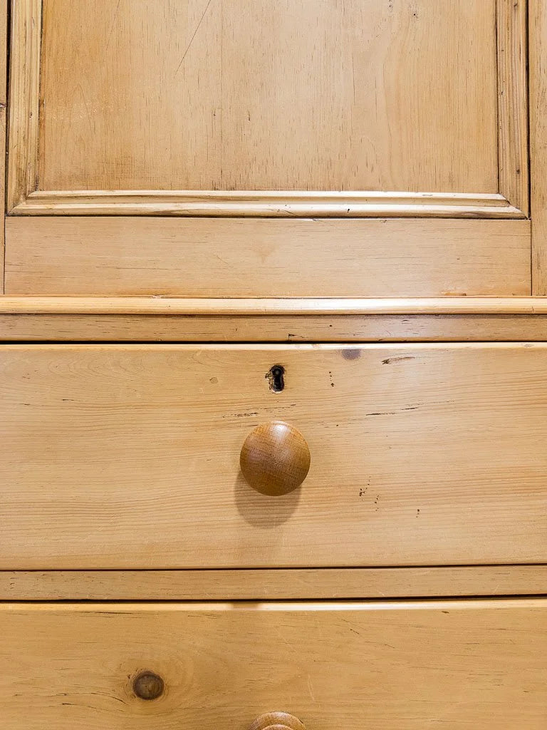 Classic antique English linen press