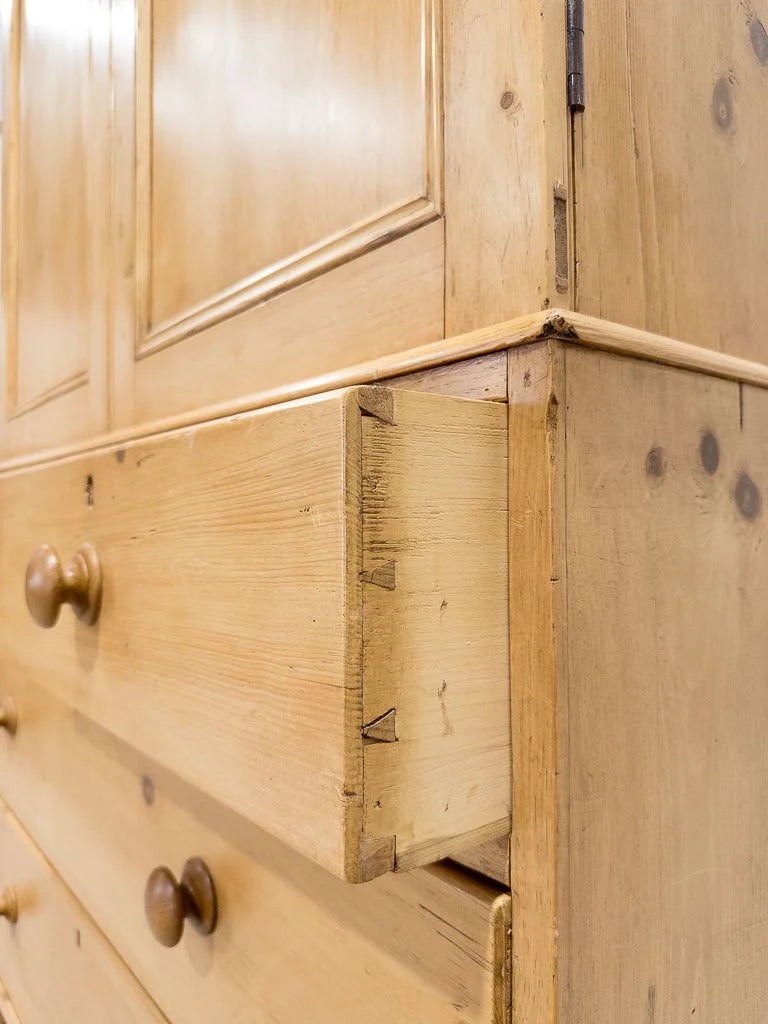 Classic antique English linen press
