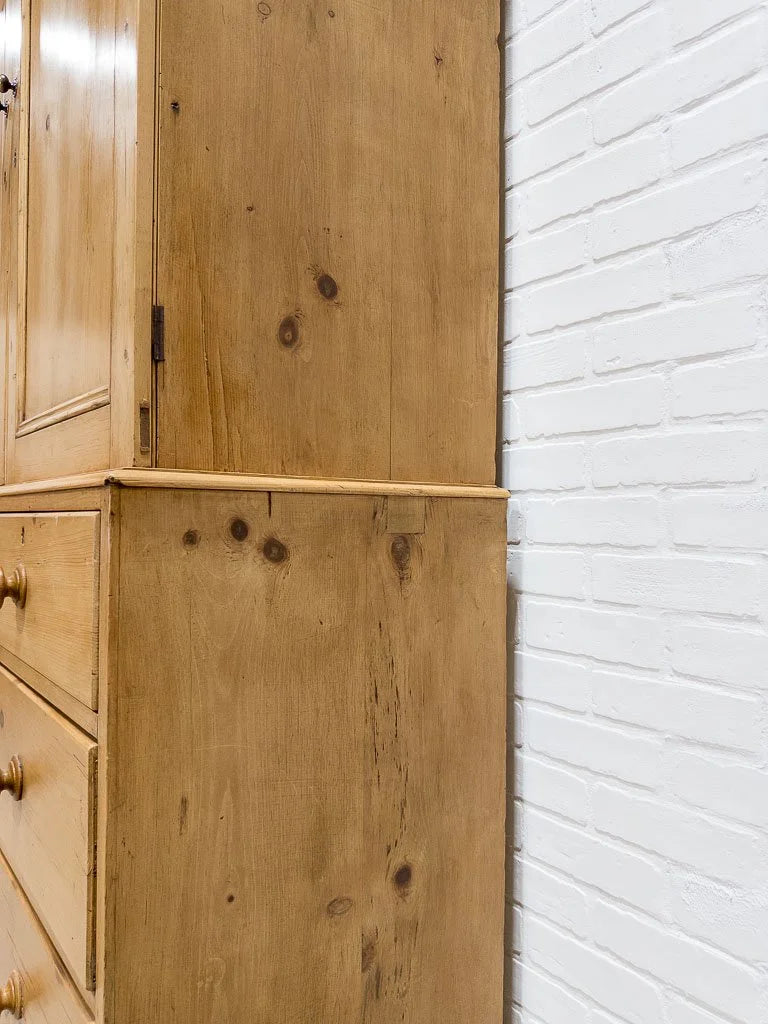 Classic antique English linen press