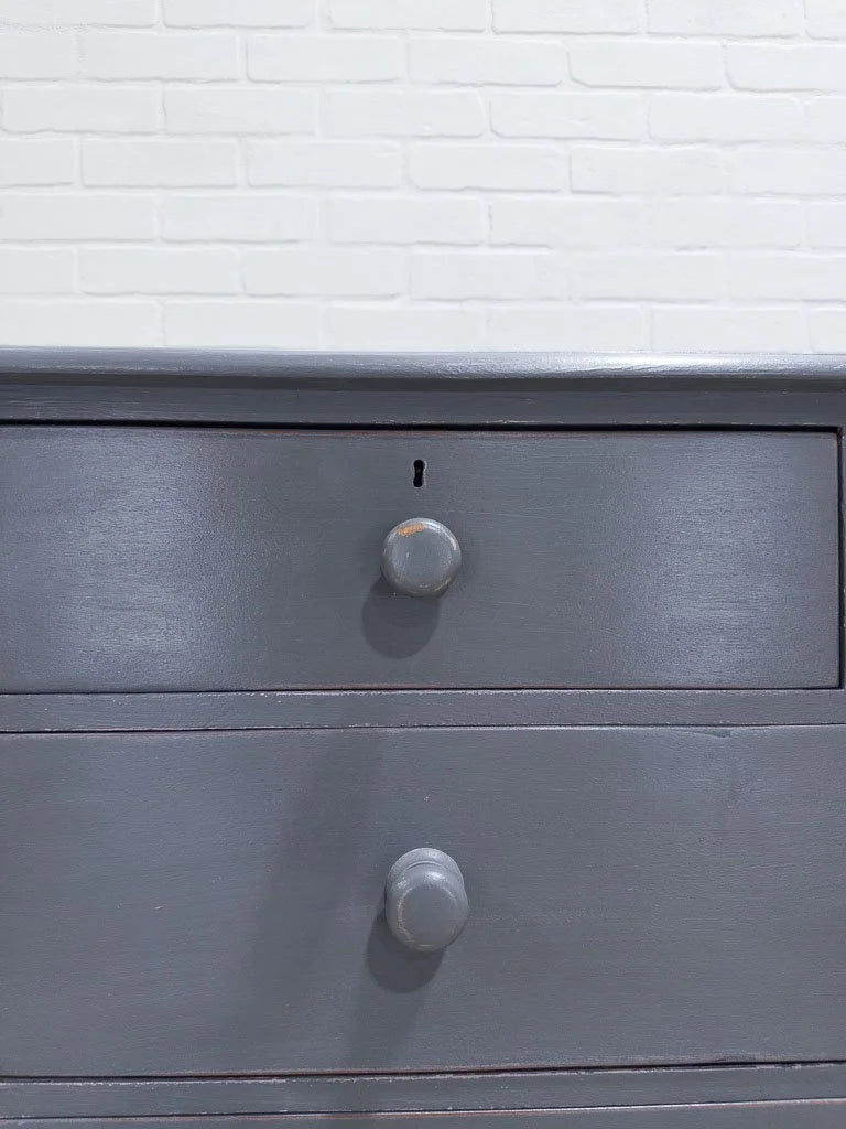Antique English drawers in blue