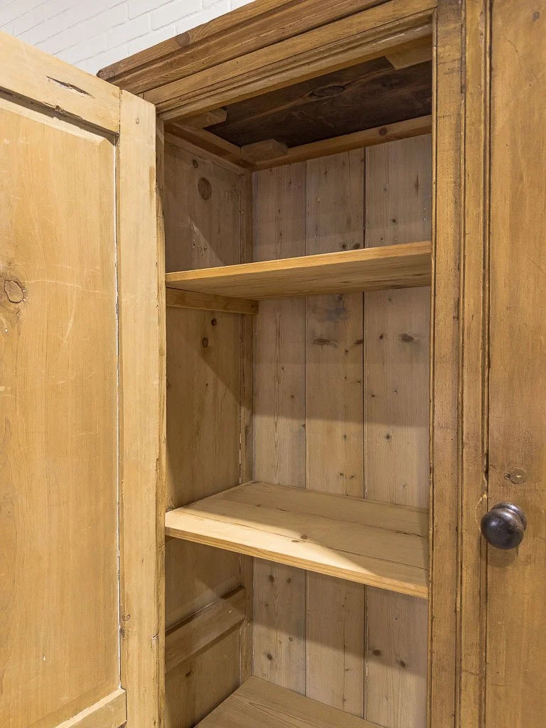 Large Victorian pine housekeepers cupboard