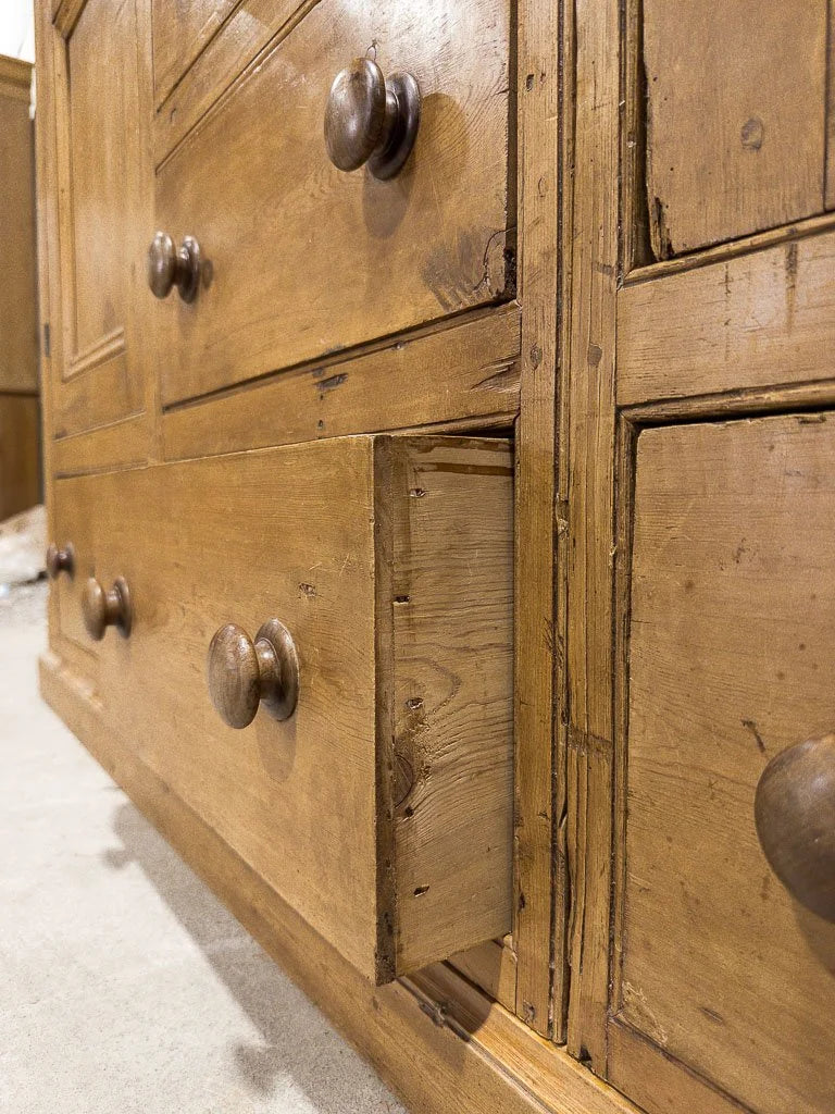 Large Victorian pine housekeepers cupboard